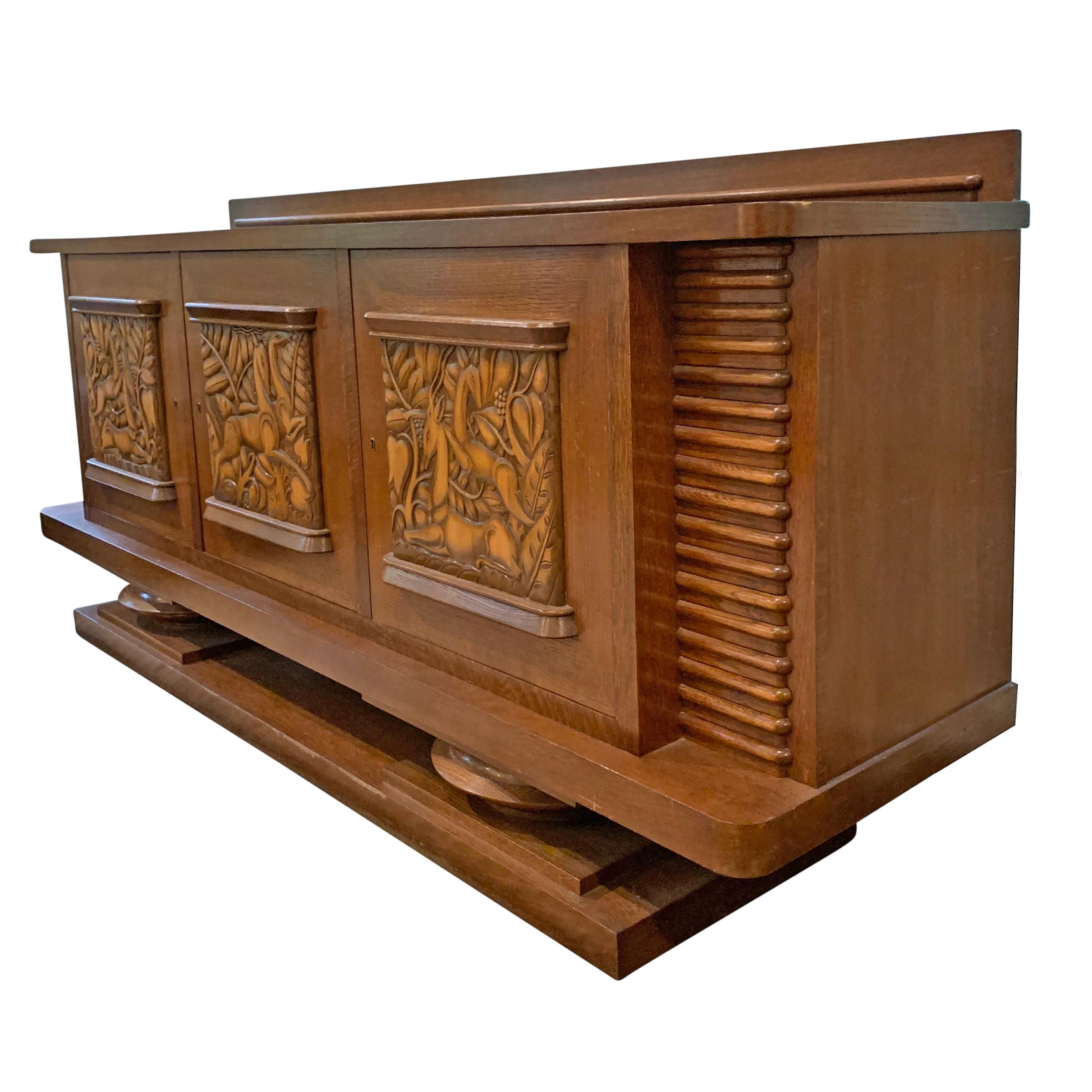 Oak Incredible Danish Art Deco Cabinet