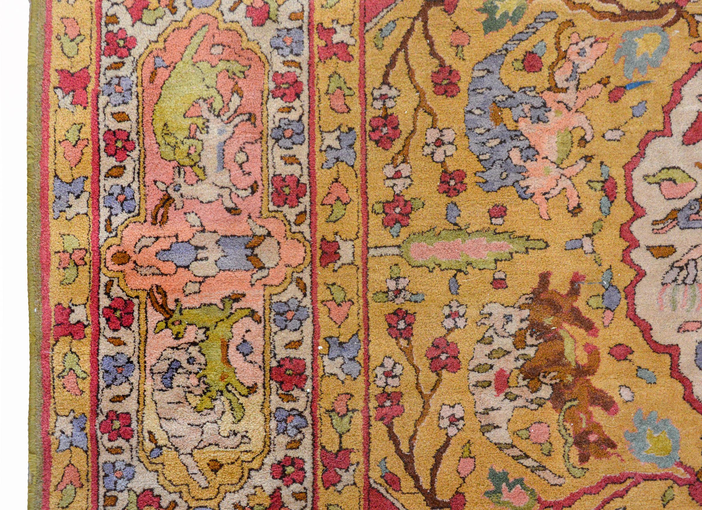 Hand-Knotted Incredible Early 20th Century German Tetex Rug