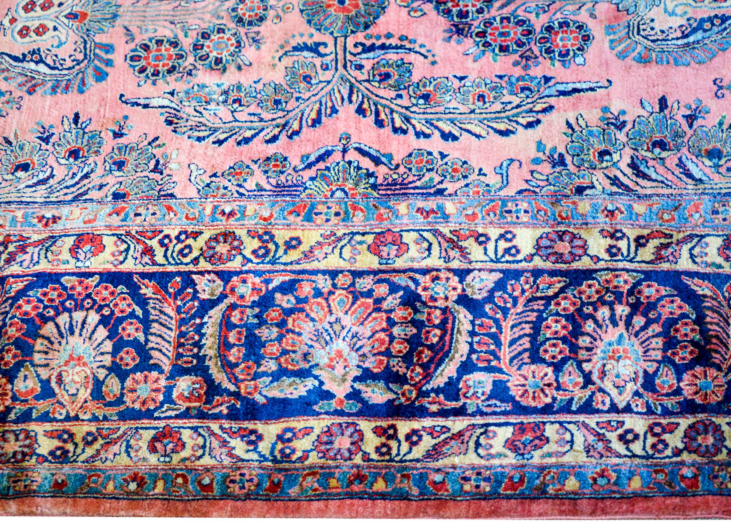 Vegetable Dyed Incredible Early 20th Century Sarouk Rug