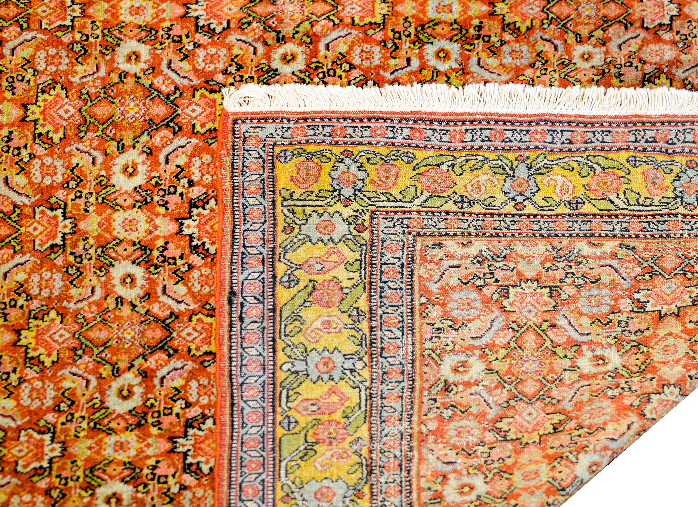 Incredible Early 20th Century Senneh Rug For Sale 2