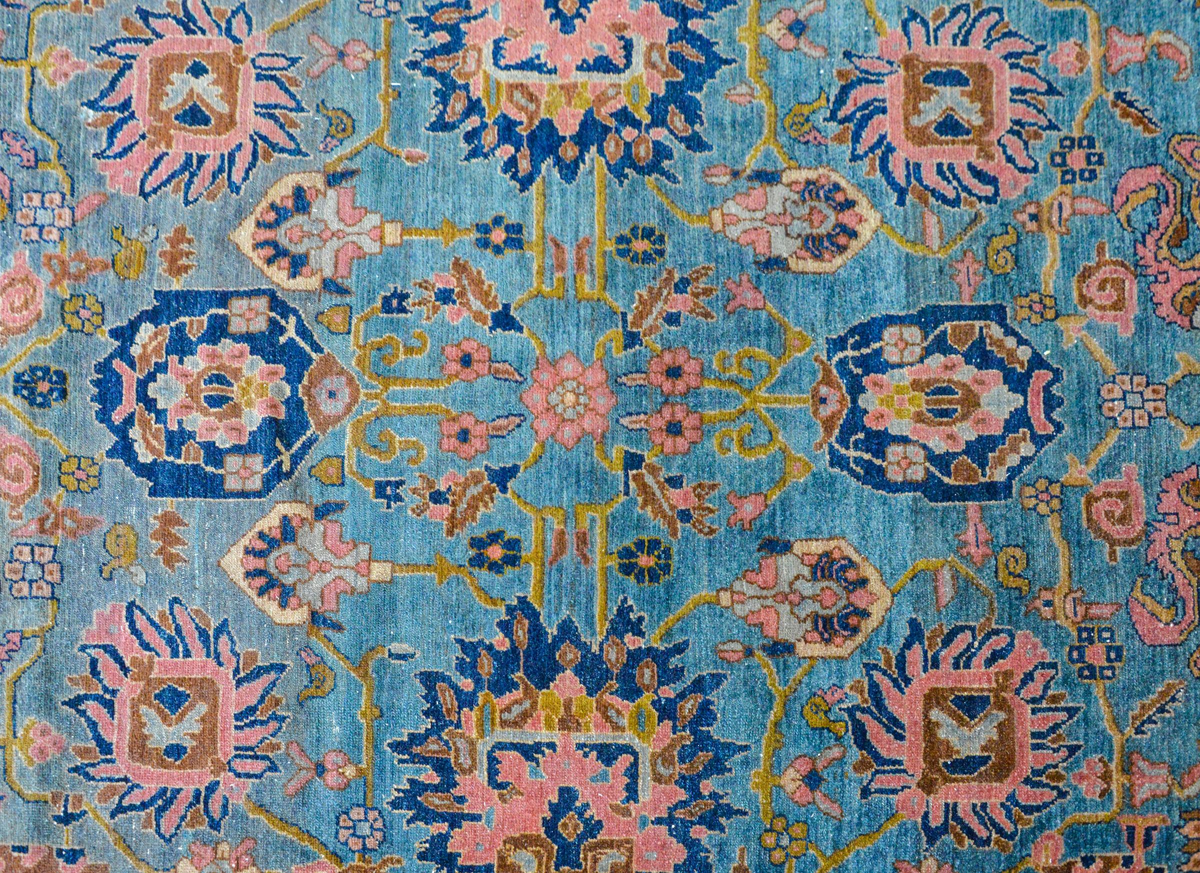 Persian Incredible Early 20th Century Sultanabad Rug For Sale