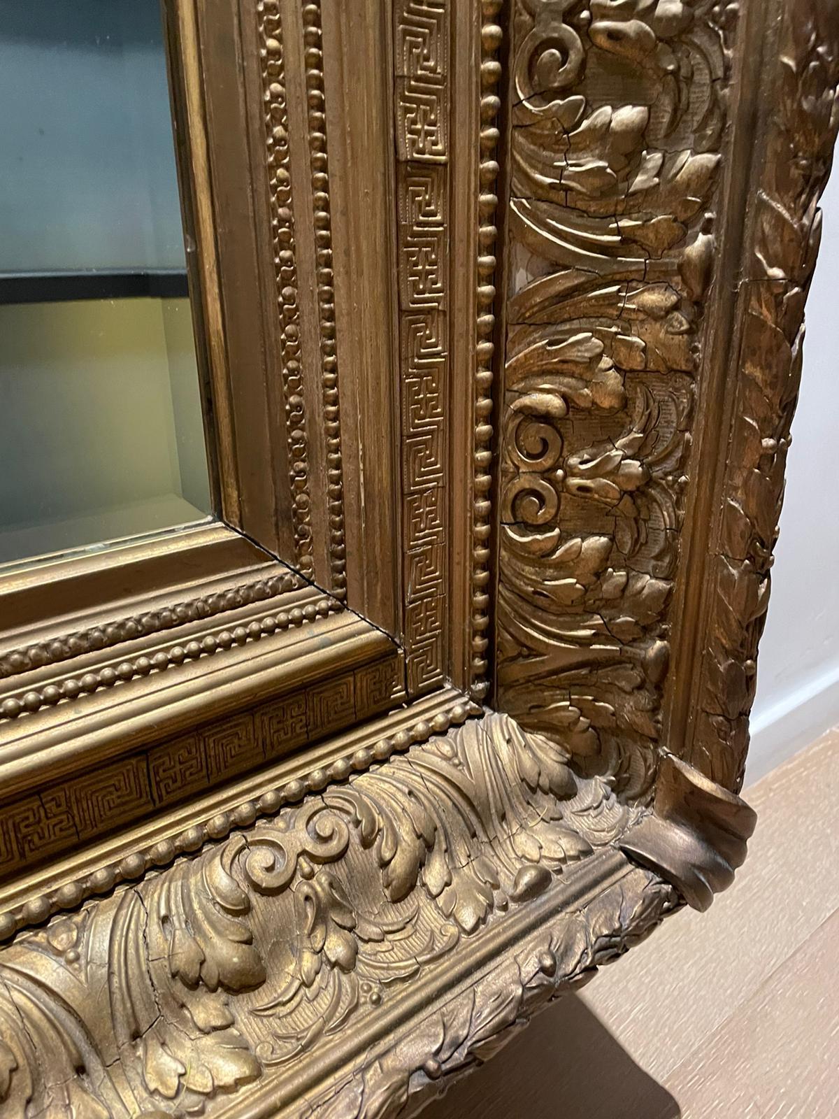 Incredible European Extra Large Frame 'Mirror' circa 1900 In Good Condition In Hong Kong, HK