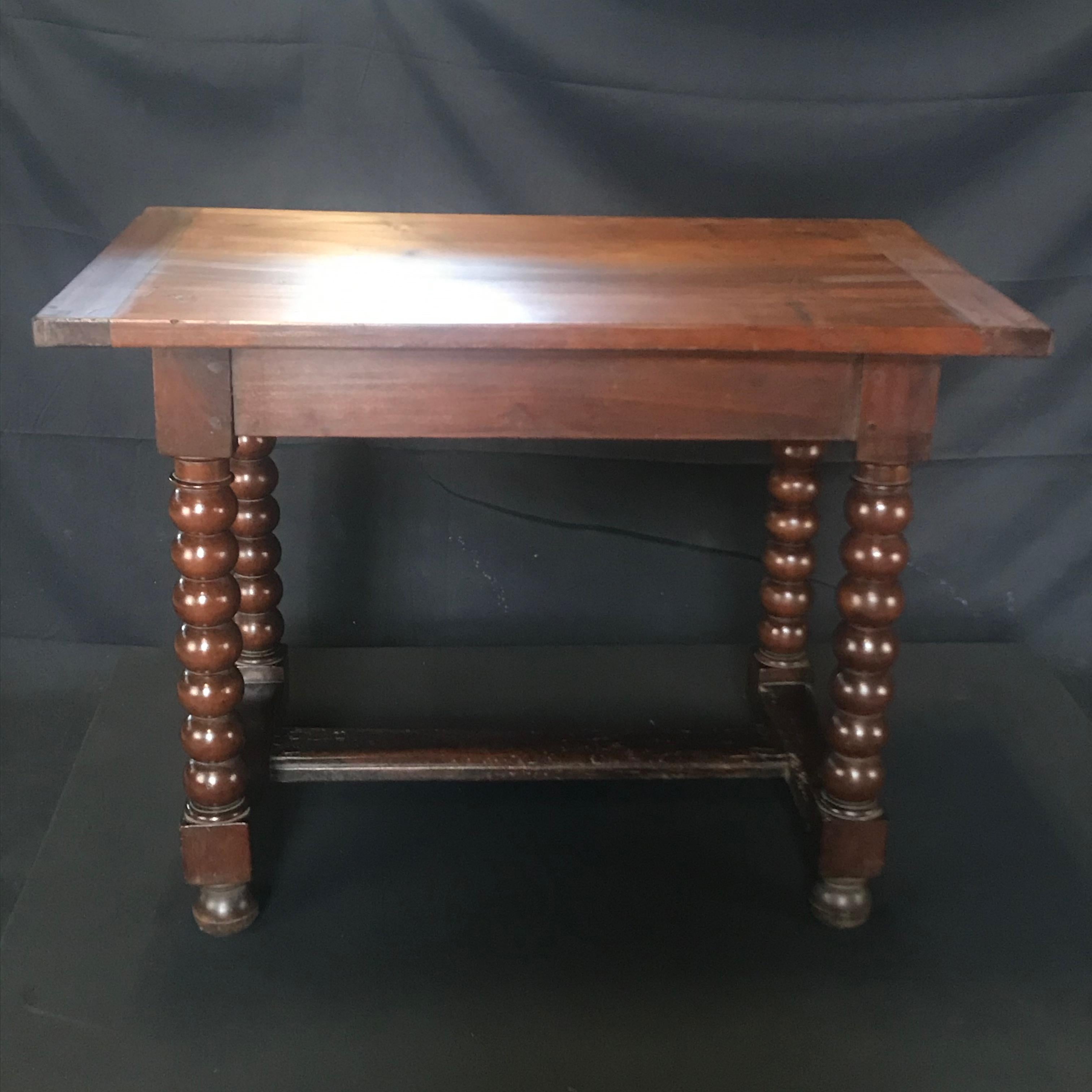 Incredible French 19th Century Walnut Side Table with Bronze Lizard Hardware For Sale 7
