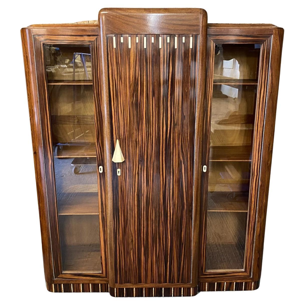 Incredible French Art Deco Cabinet  For Sale