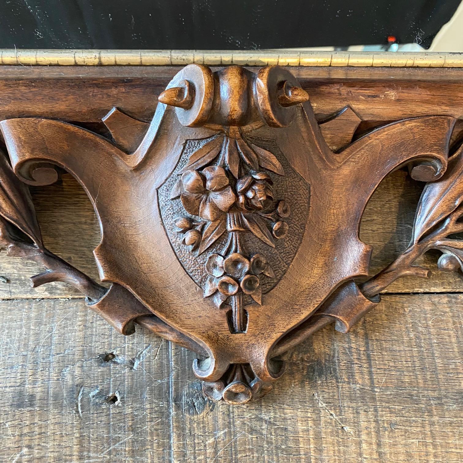 Incredible French Renaissance Revival Highly Carved Figural Mirror In Good Condition In Hopewell, NJ