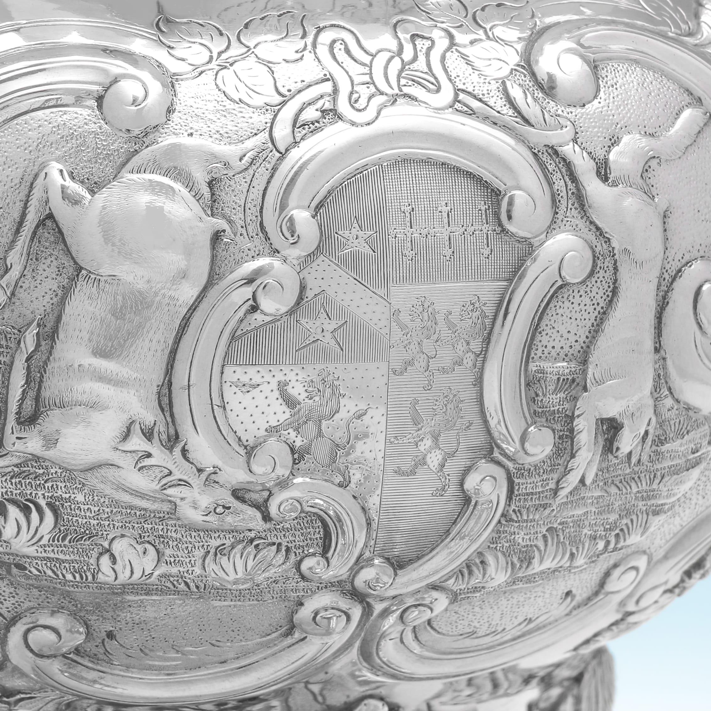 Unglaubliches Teeservice aus Sterlingsilber aus der George-IV-Periode - 9.7kg - hergestellt 1821-1826 im Angebot 11
