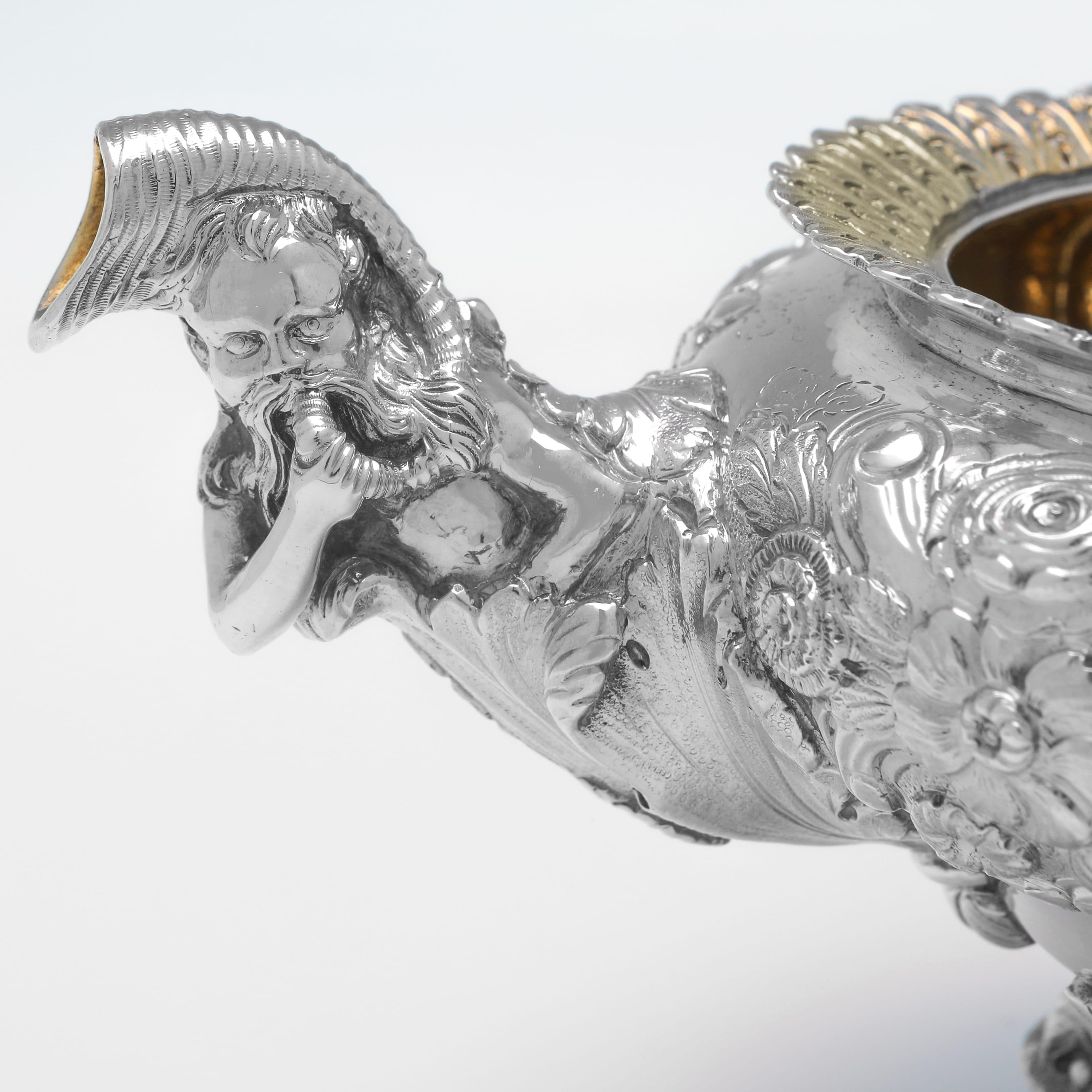 Unglaubliches Teeservice aus Sterlingsilber aus der George-IV-Periode - 9.7kg - hergestellt 1821-1826 im Angebot 3