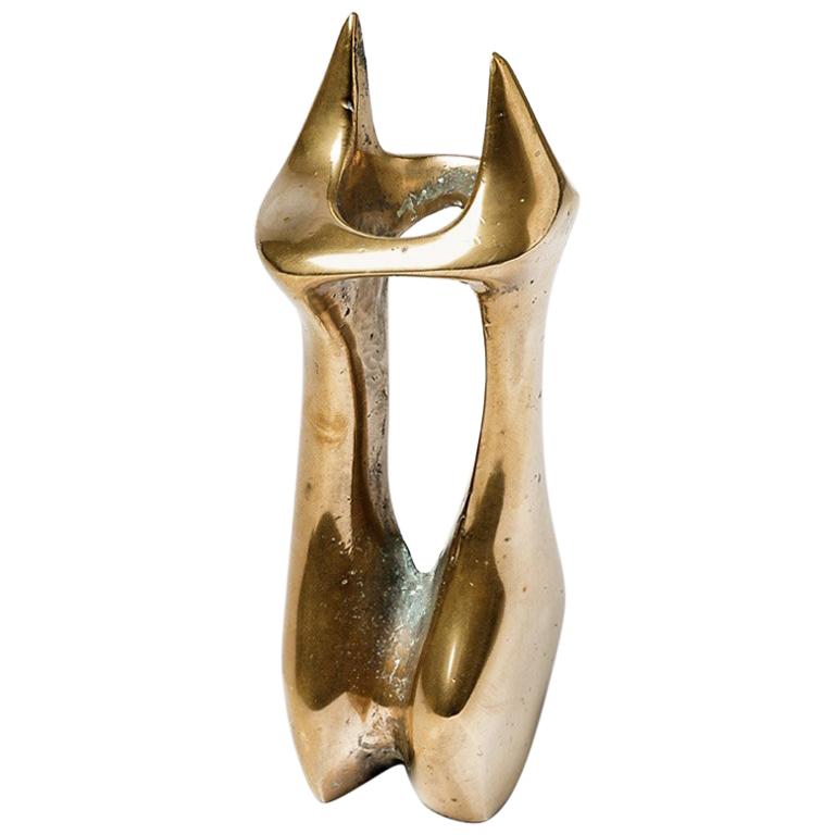 Incroyable bronze doré représentant un couple, Tim Orr, artiste français, vers 1970 en vente