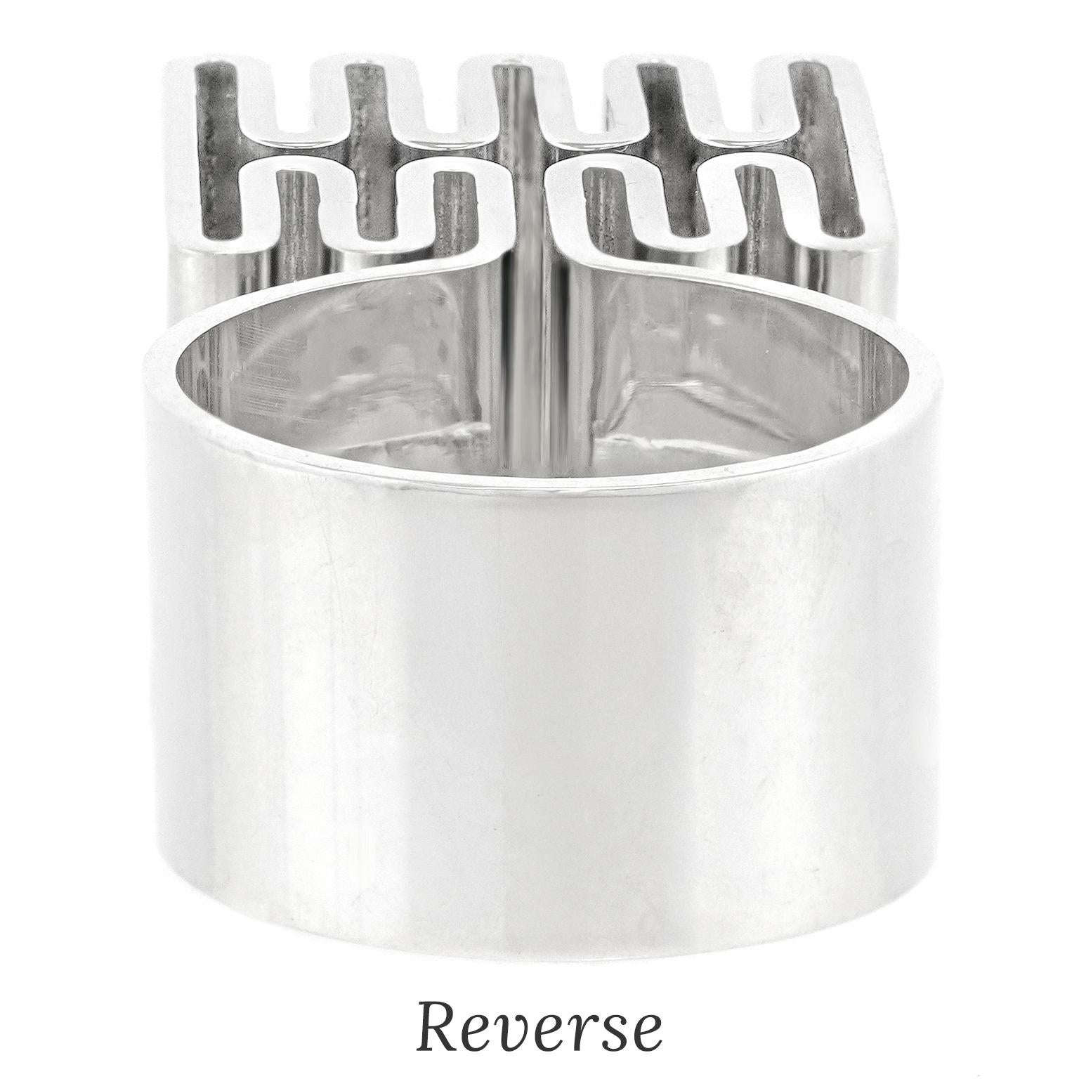 Unglaublicher Günter Wyss Modernist Ring im Angebot 4