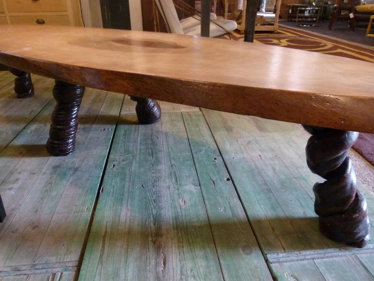 Handcrafted Baobab Table from Congo at 1stDibs | baobab lumber