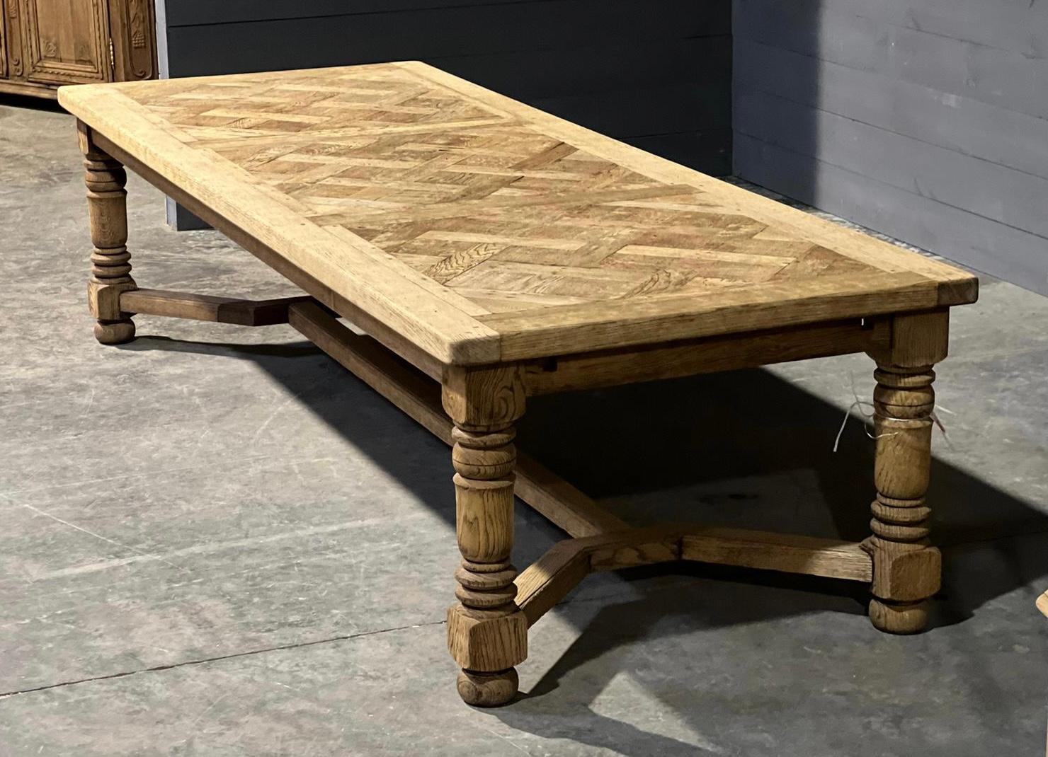 20th Century Incredible Huge French Farmhouse Dining Table  For Sale