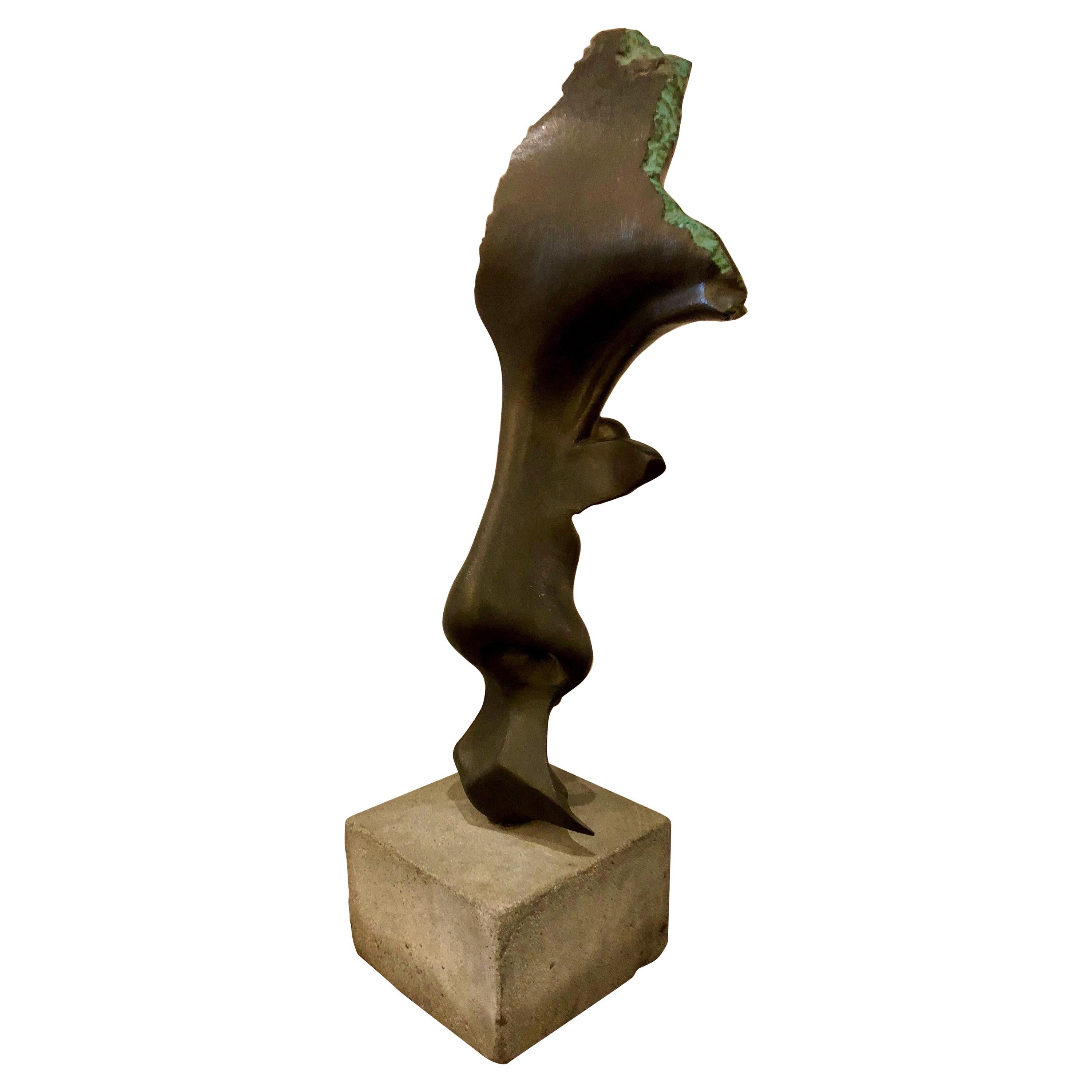 Incredible Large Bronze Sculpture "Interface" by Bill Bedford for Home or Garden For Sale