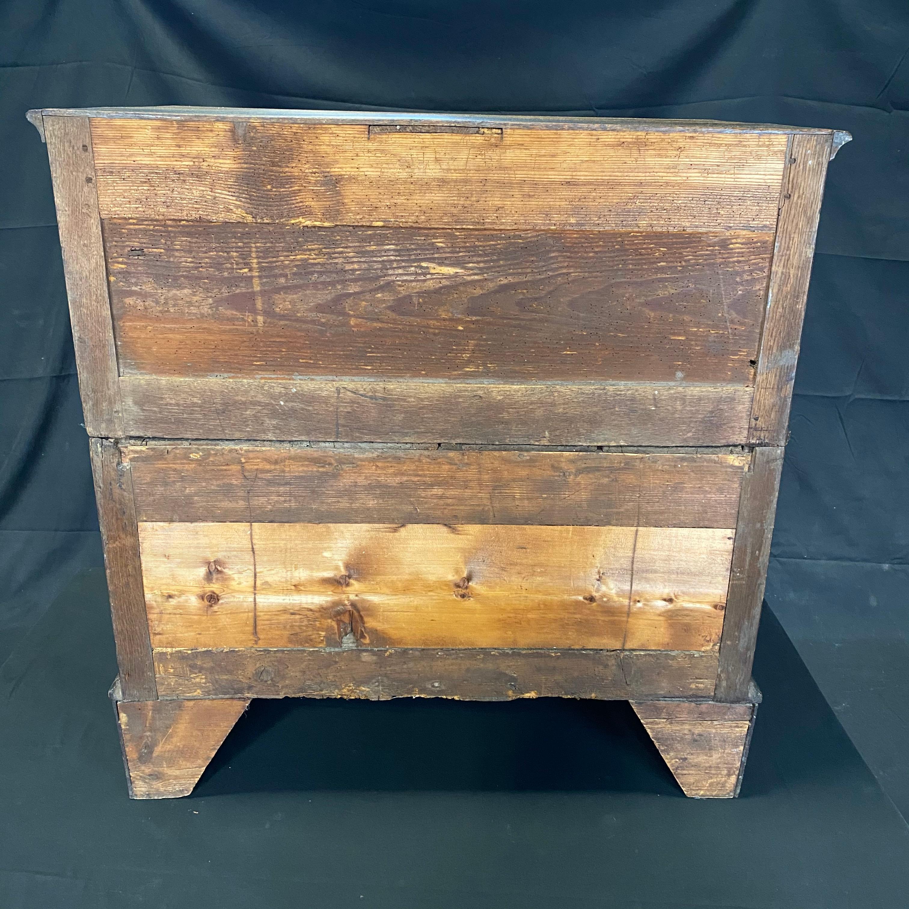 Incredible Late 17th Century British Oak Charles II Chest of Drawers Dresser For Sale 4