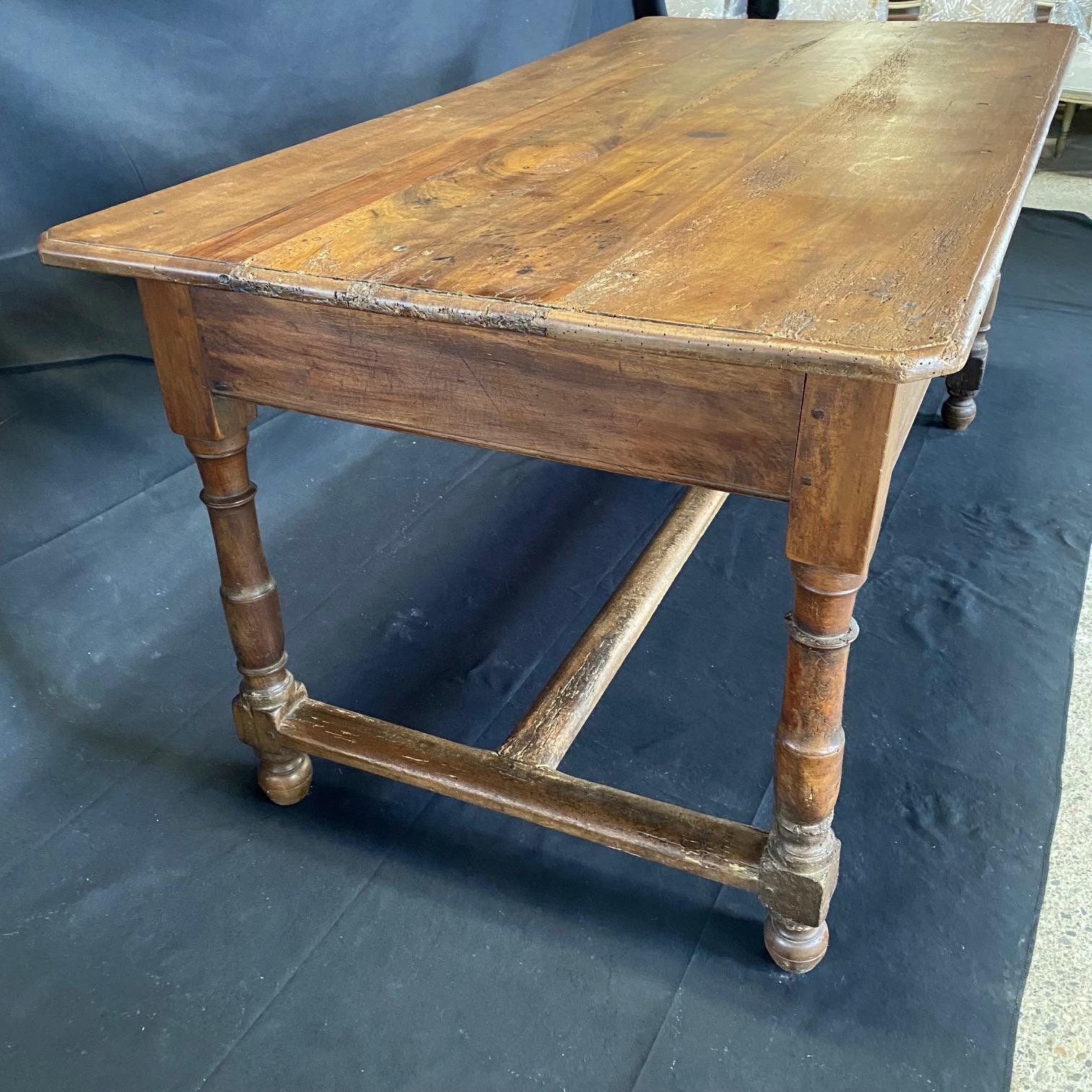 Incredible Late 18th Century French Provincial Country Farmhouse Dining Table 6