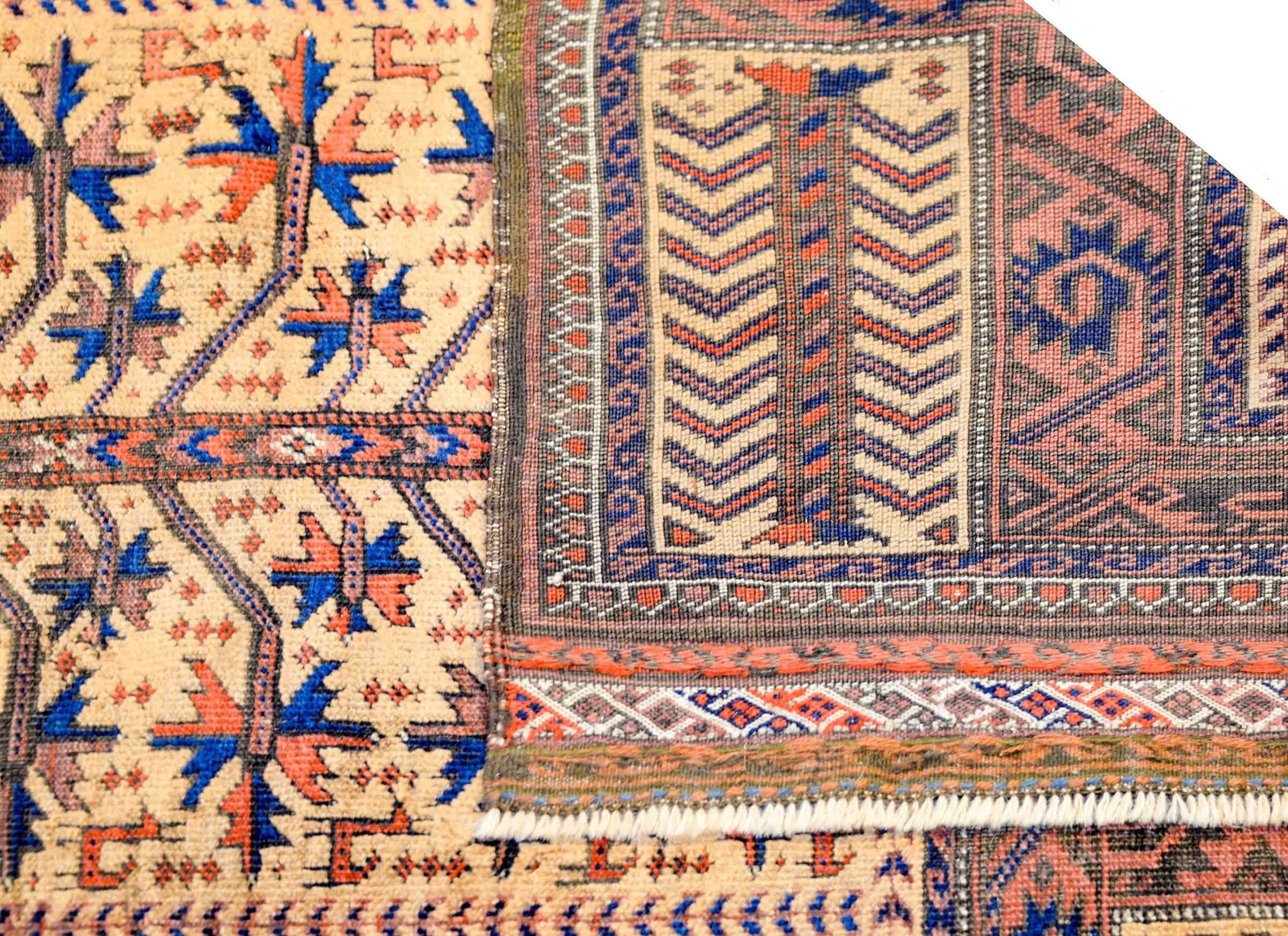 Incredible Late 19th Century Baluch Prayer Rug In Good Condition In Chicago, IL