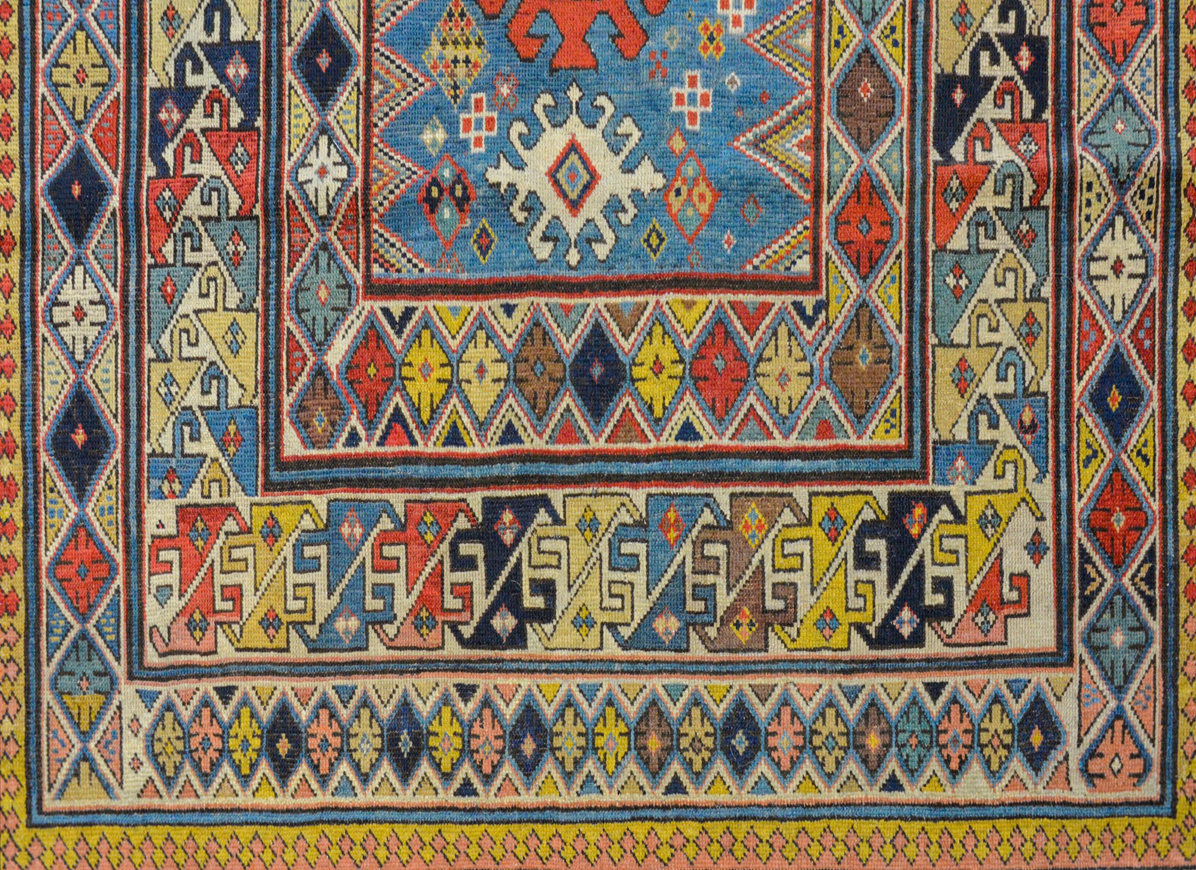 Incredible Late 19th Century Kazak Rug 1