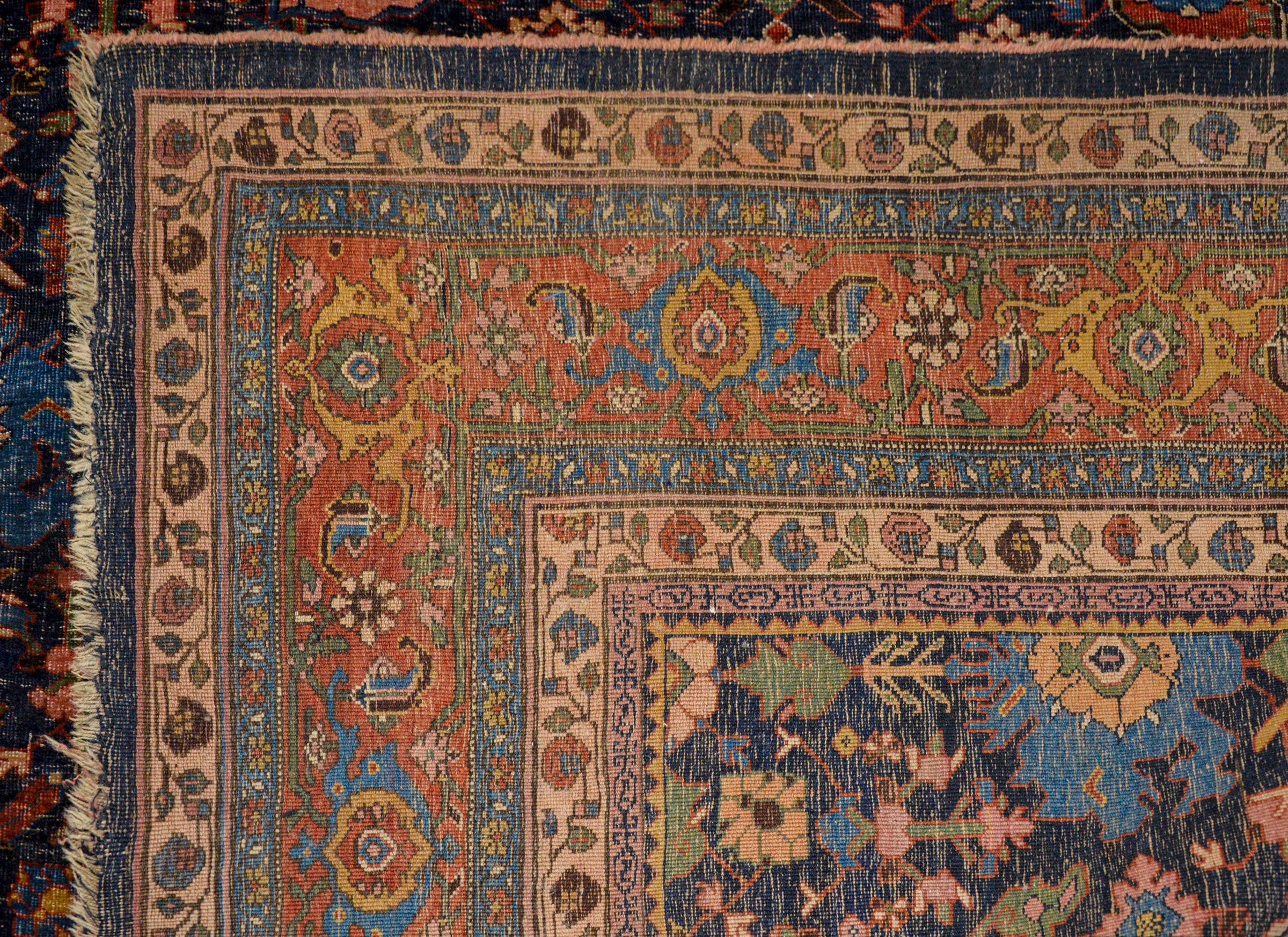 Incroyable tapis palatial Bidjar de la fin du 19e siècle en vente 3