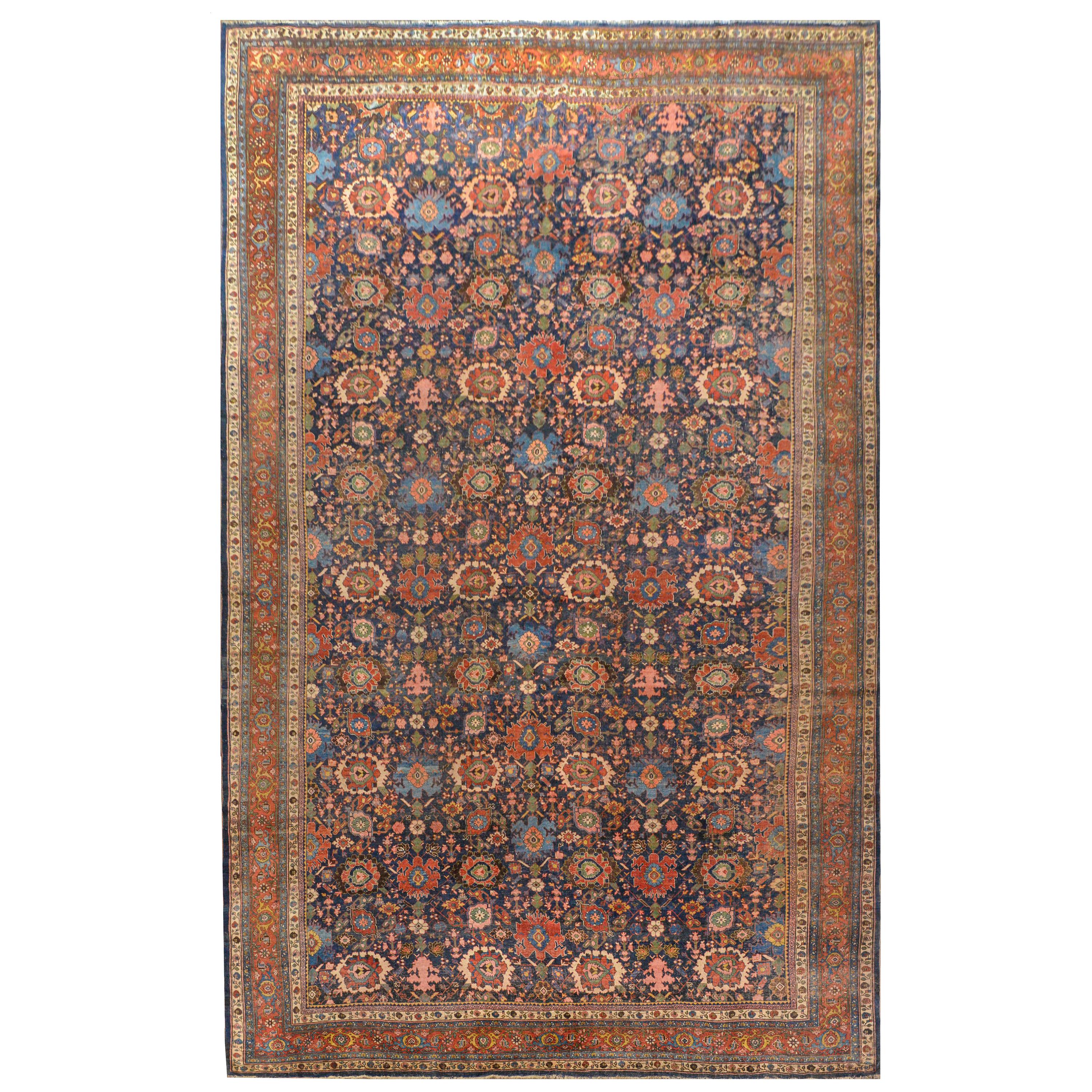 Incroyable tapis palatial Bidjar de la fin du 19e siècle en vente