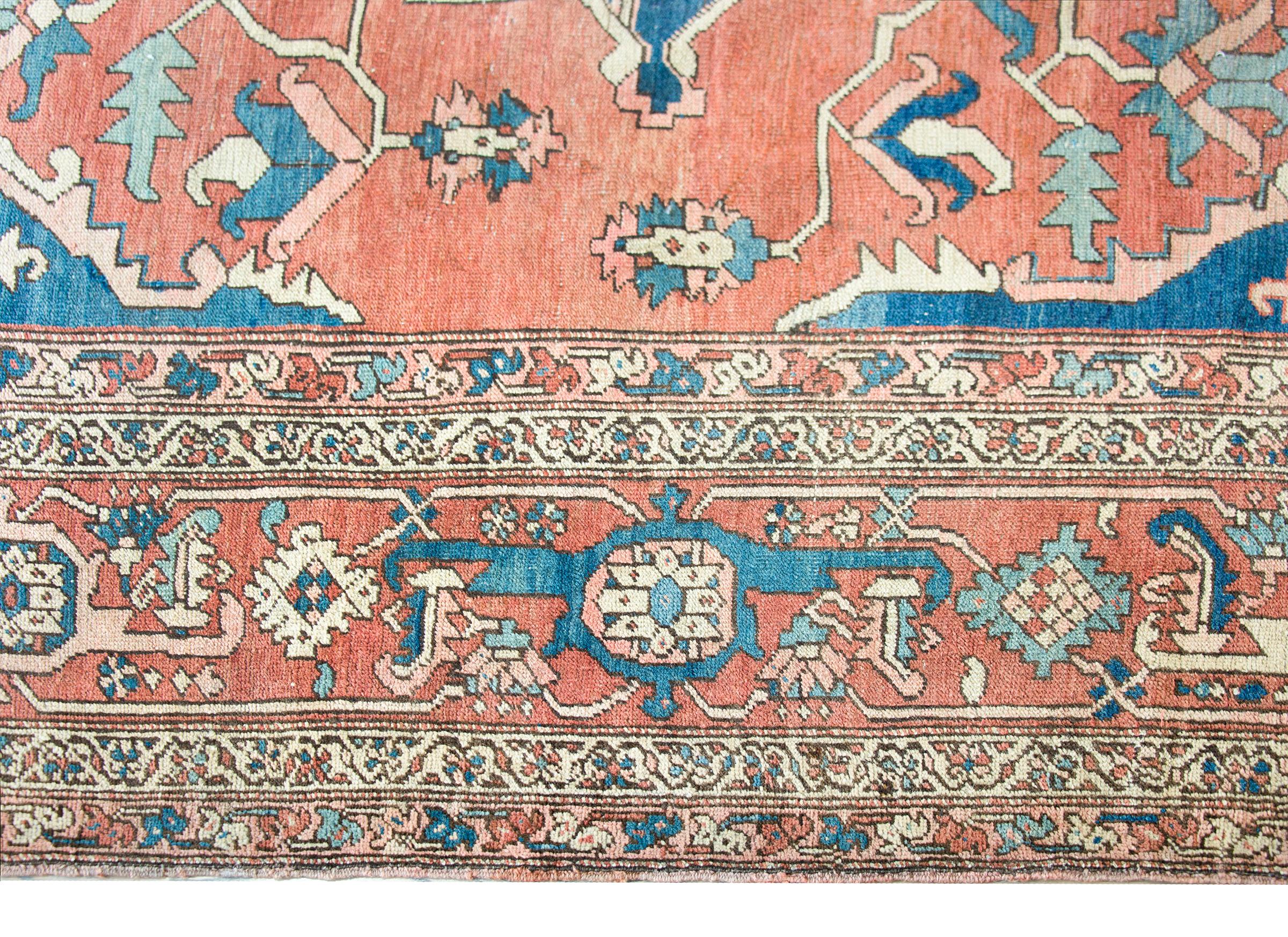Incredible Late 19th Century Persian Serapi For Sale 1