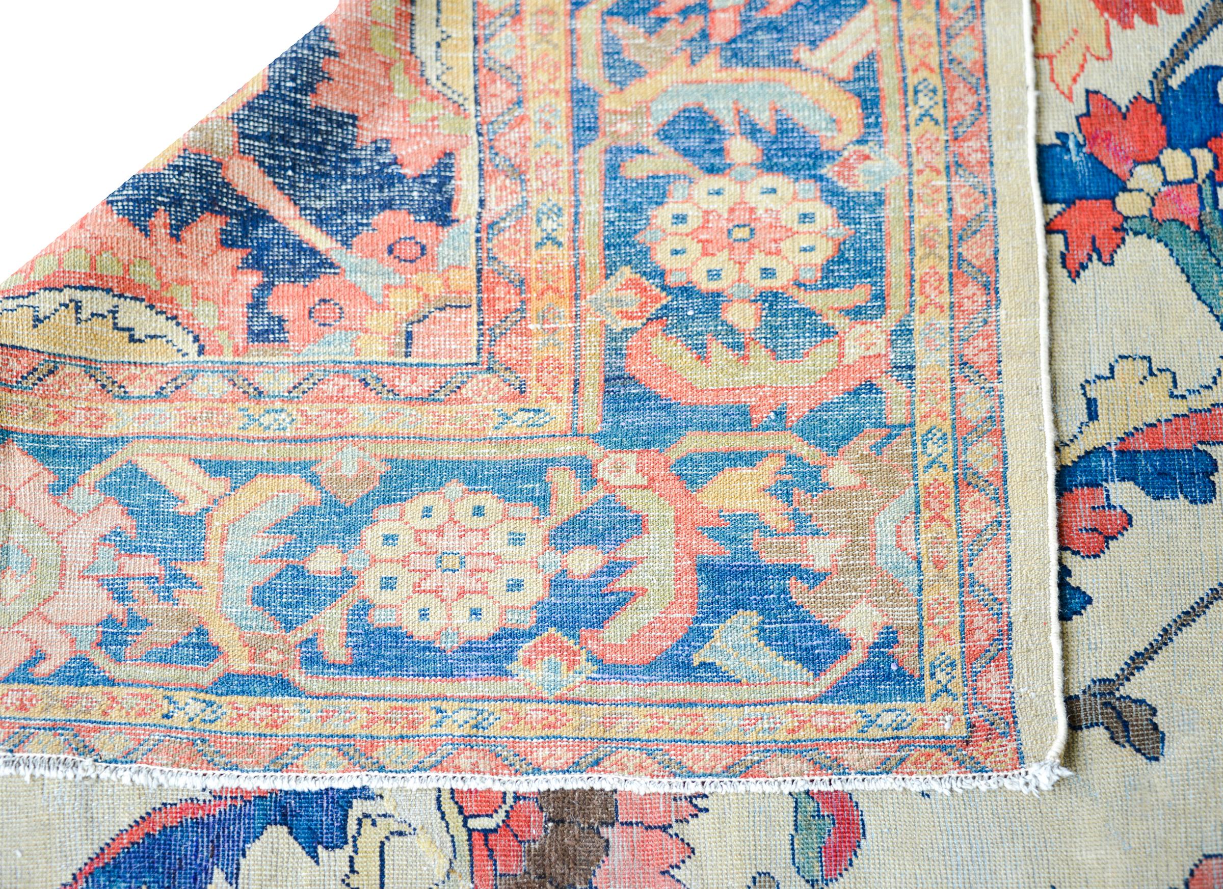 Incredible Late 19th Century Persian Sultanabad Rug For Sale 6