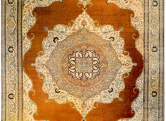 Incredibile tappeto Tabriz Haji Jalili della fine del XIX secolo