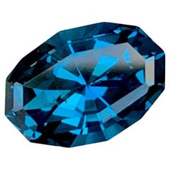 Incredible London Blue Topaz Loose Gemstone 4.00 Carats Top Quality Gemstone