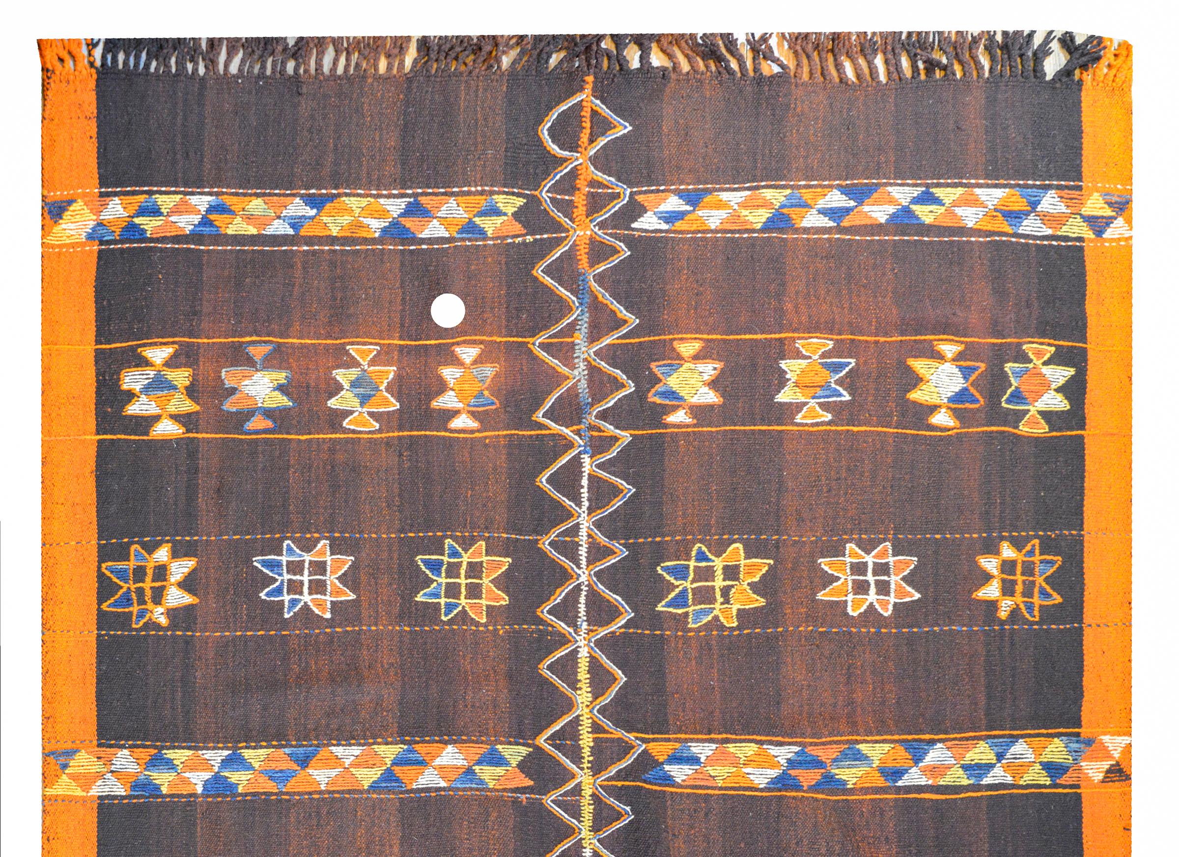 Mid-Century moderno Incredibile Rug & Kilim di Konya della metà del XX secolo in vendita