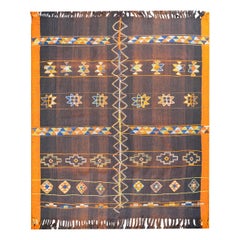 Incroyable tapis Konya Kilim du milieu du 20ème siècle