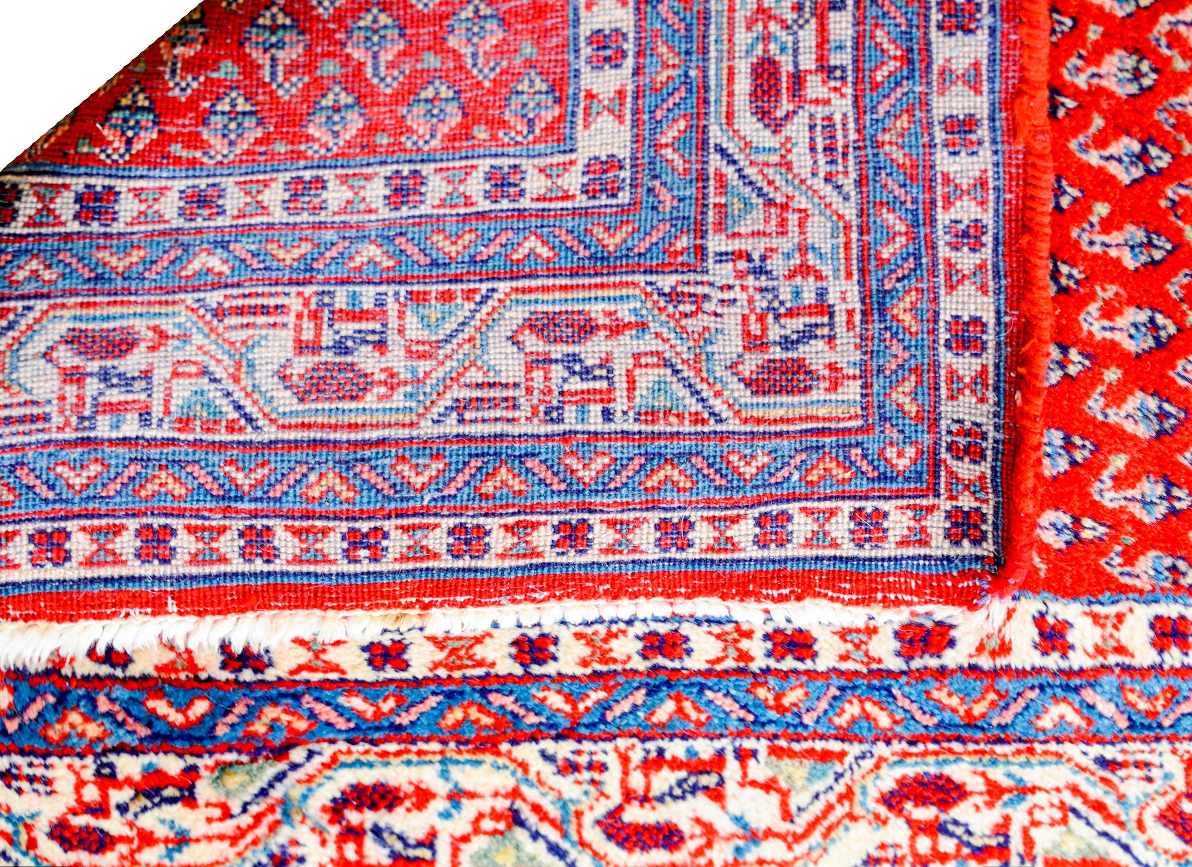 Wool Incredible Mid-20th Century Mir Sarouk Runner For Sale