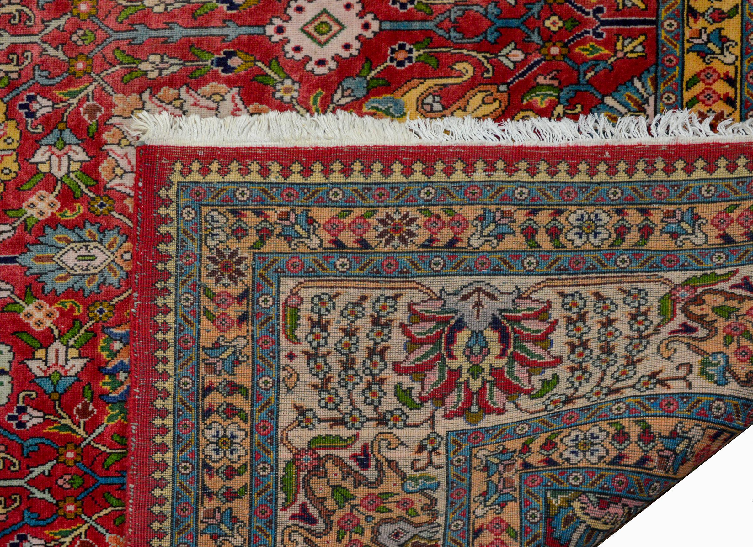 Incredible Mid-20th Century Tabriz Rug For Sale 3