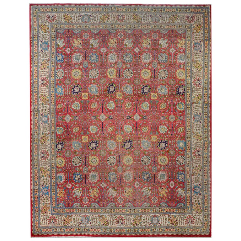 Incredible Mid-20th Century Tabriz Rug For Sale at 1stDibs