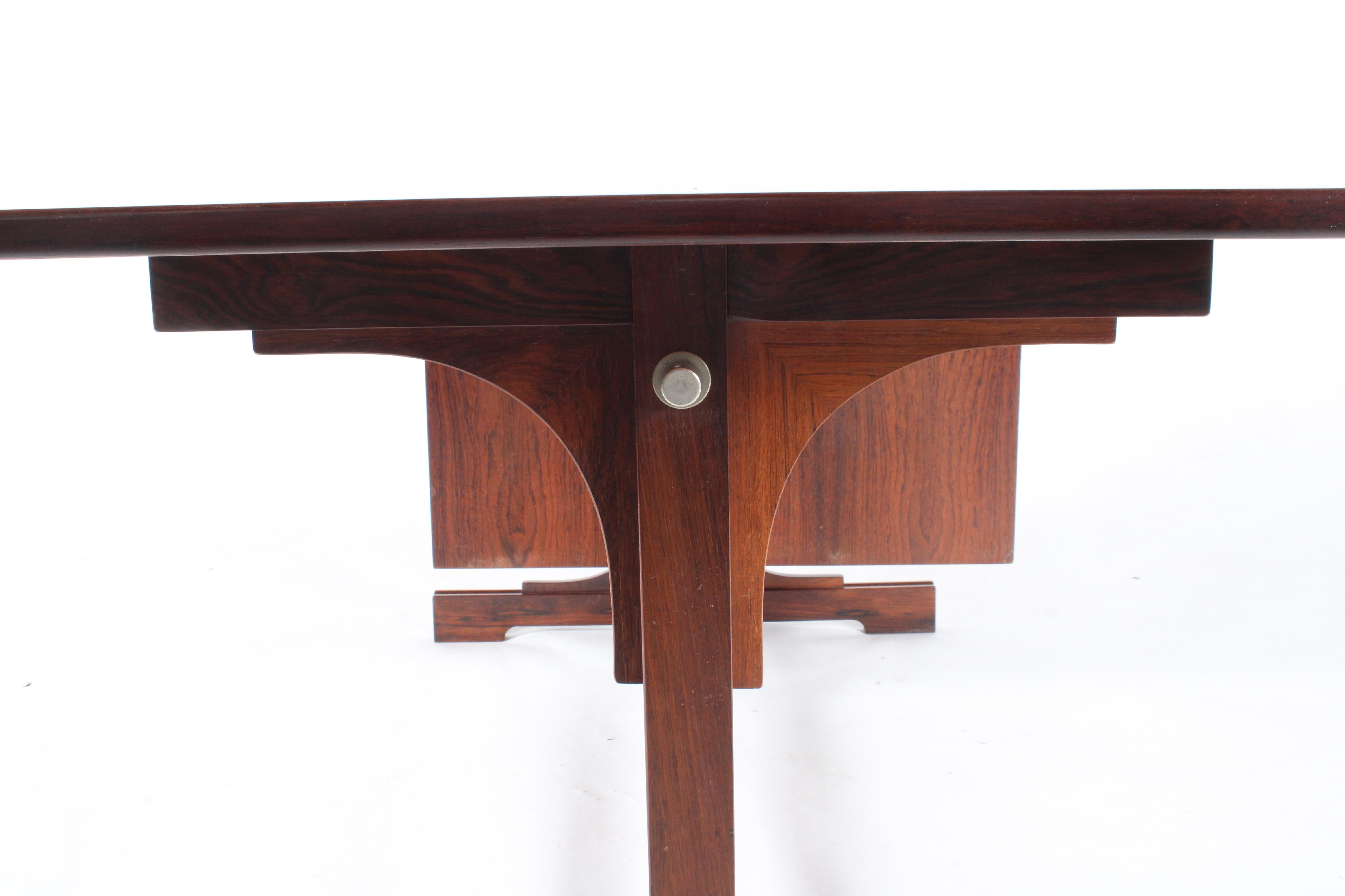 Incredible Mid Century Italian Curved Top Desk By Bernini  For Sale 5