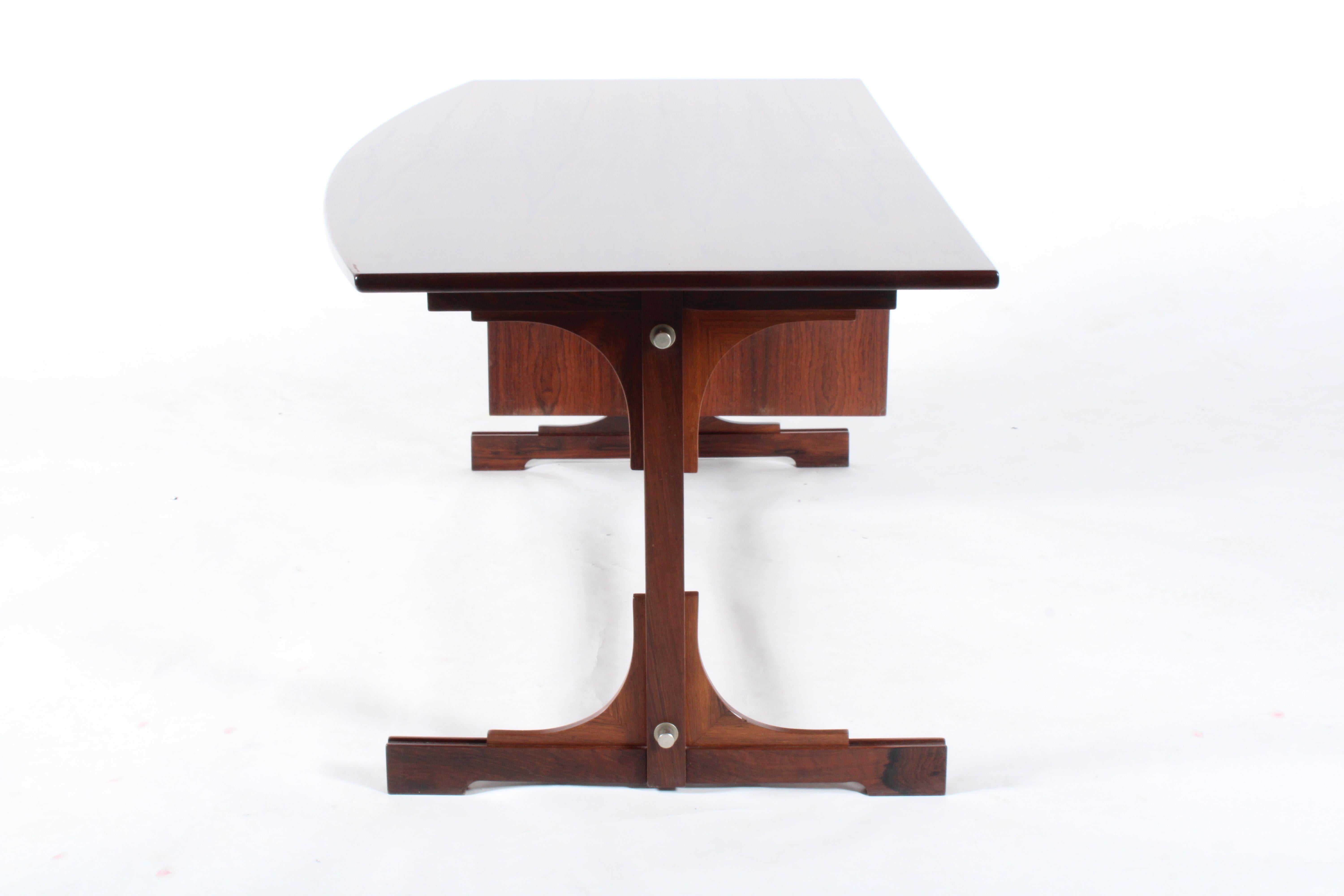 Incredible Mid Century Italian Curved Top Desk By Bernini 2