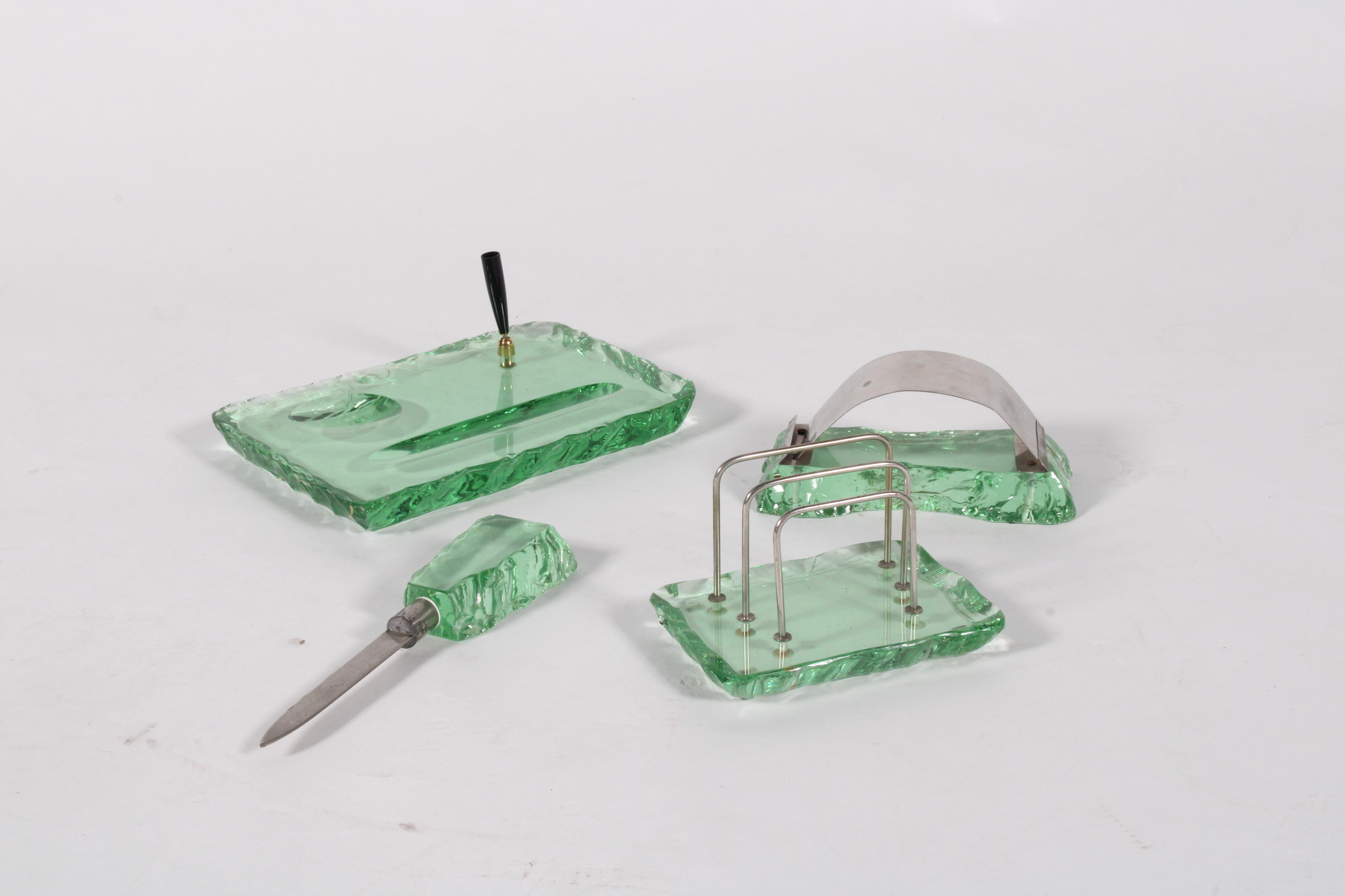 Incredible MidCentury  Desk Set By Pietro Chiesa For Fontana Arte *FREE DELIVERY For Sale 2