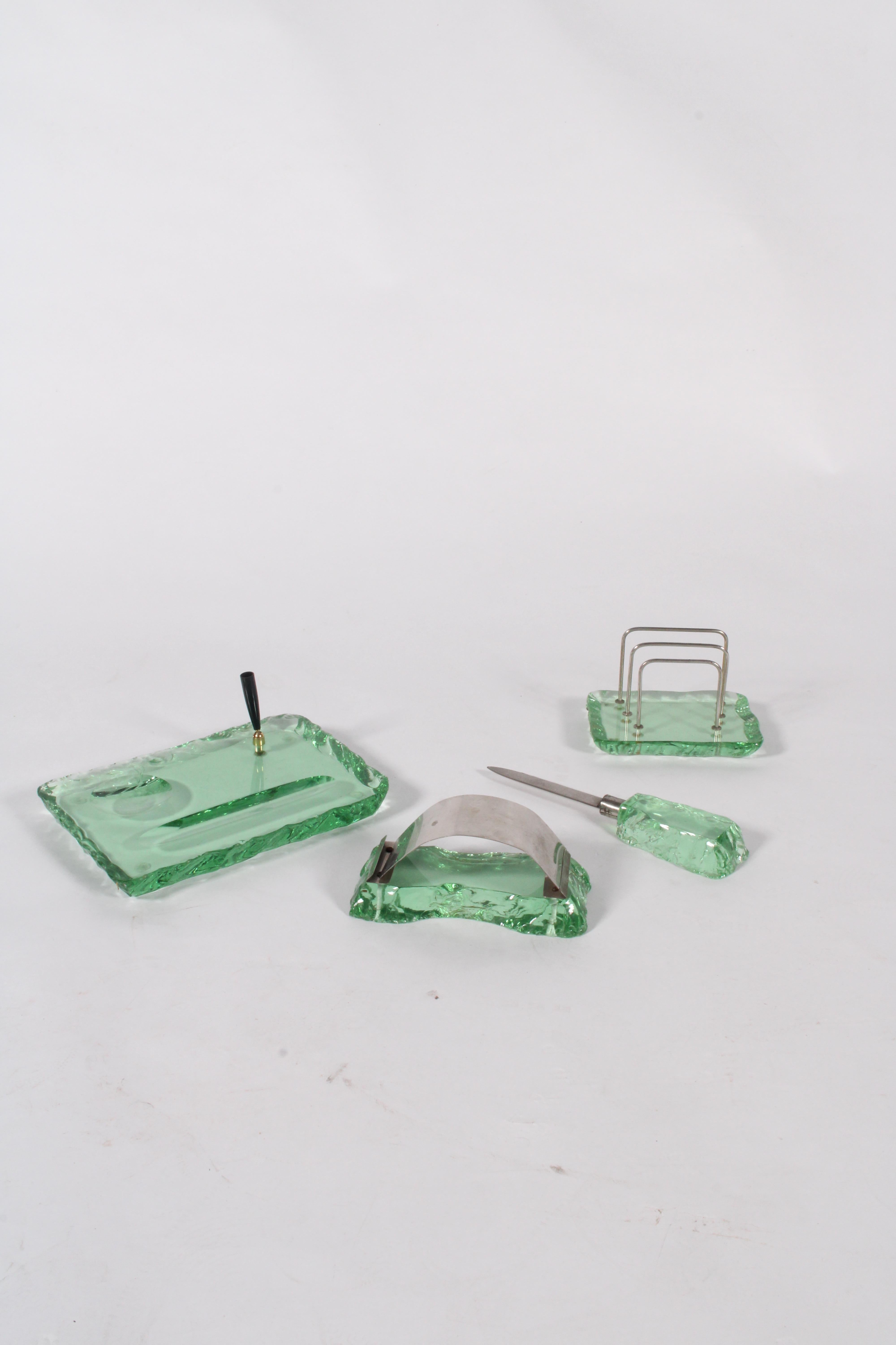Italian Incredible MidCentury  Desk Set By Pietro Chiesa For Fontana Arte *FREE DELIVERY For Sale