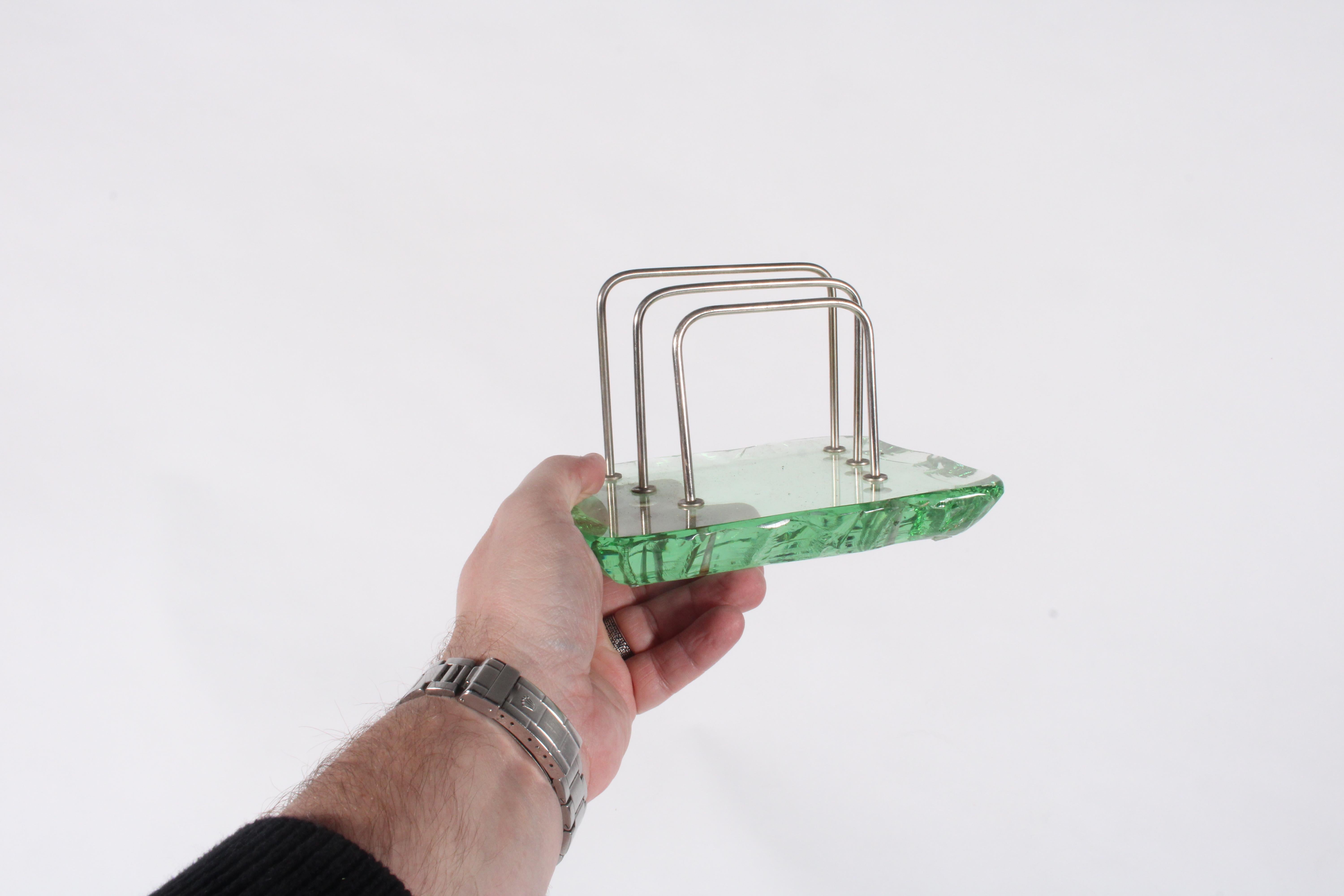 Cut Glass Incredible MidCentury  Desk Set By Pietro Chiesa For Fontana Arte *FREE DELIVERY For Sale