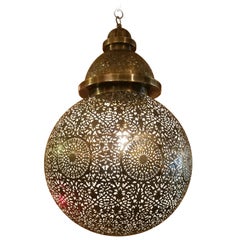 Incredible Moroccan Ceiling Lamp / Lantern, Ball Shape