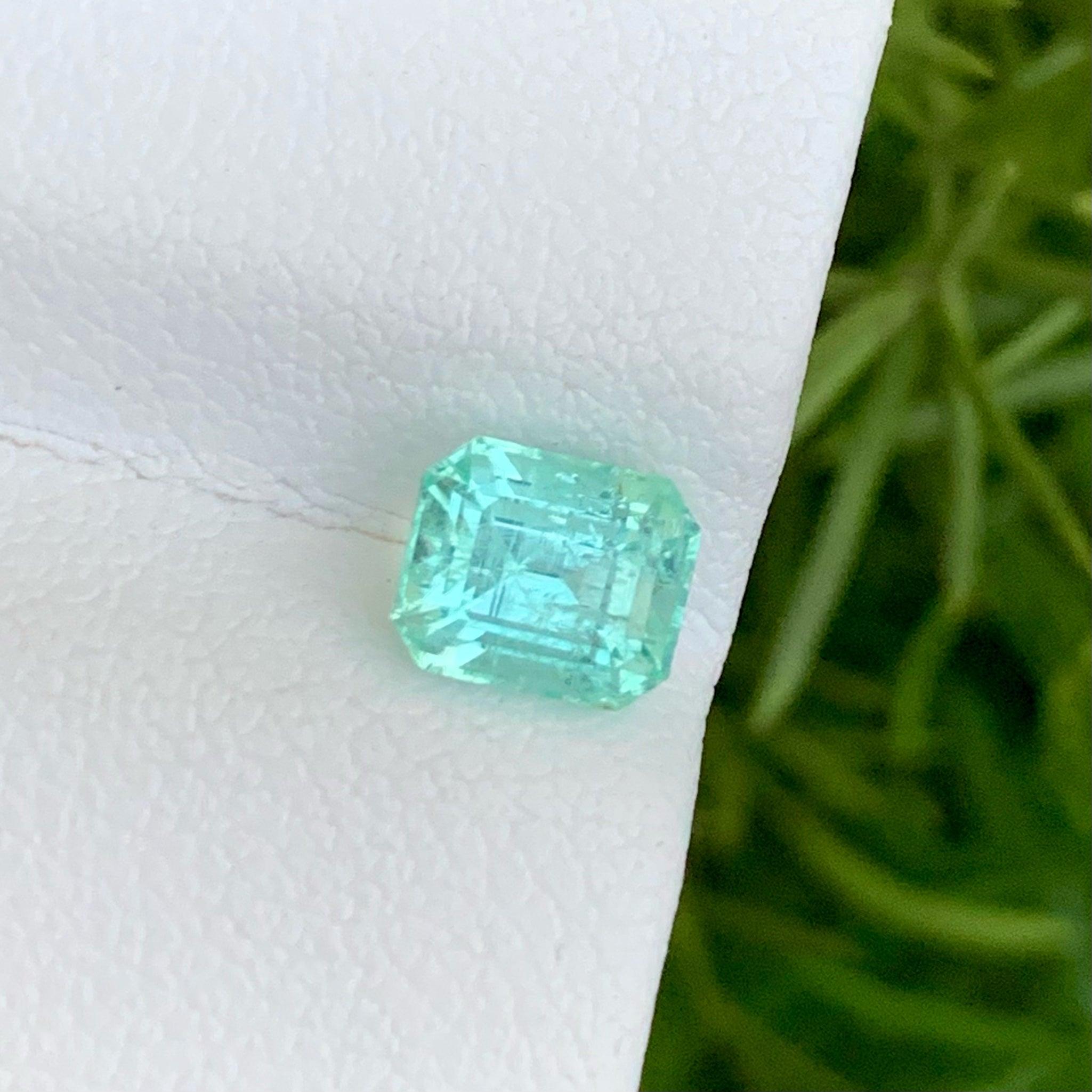 Emerald Cut Incredible Natural Loose Emerald Gemstone 1.15 Carats Afghani Emerald Gemstone 