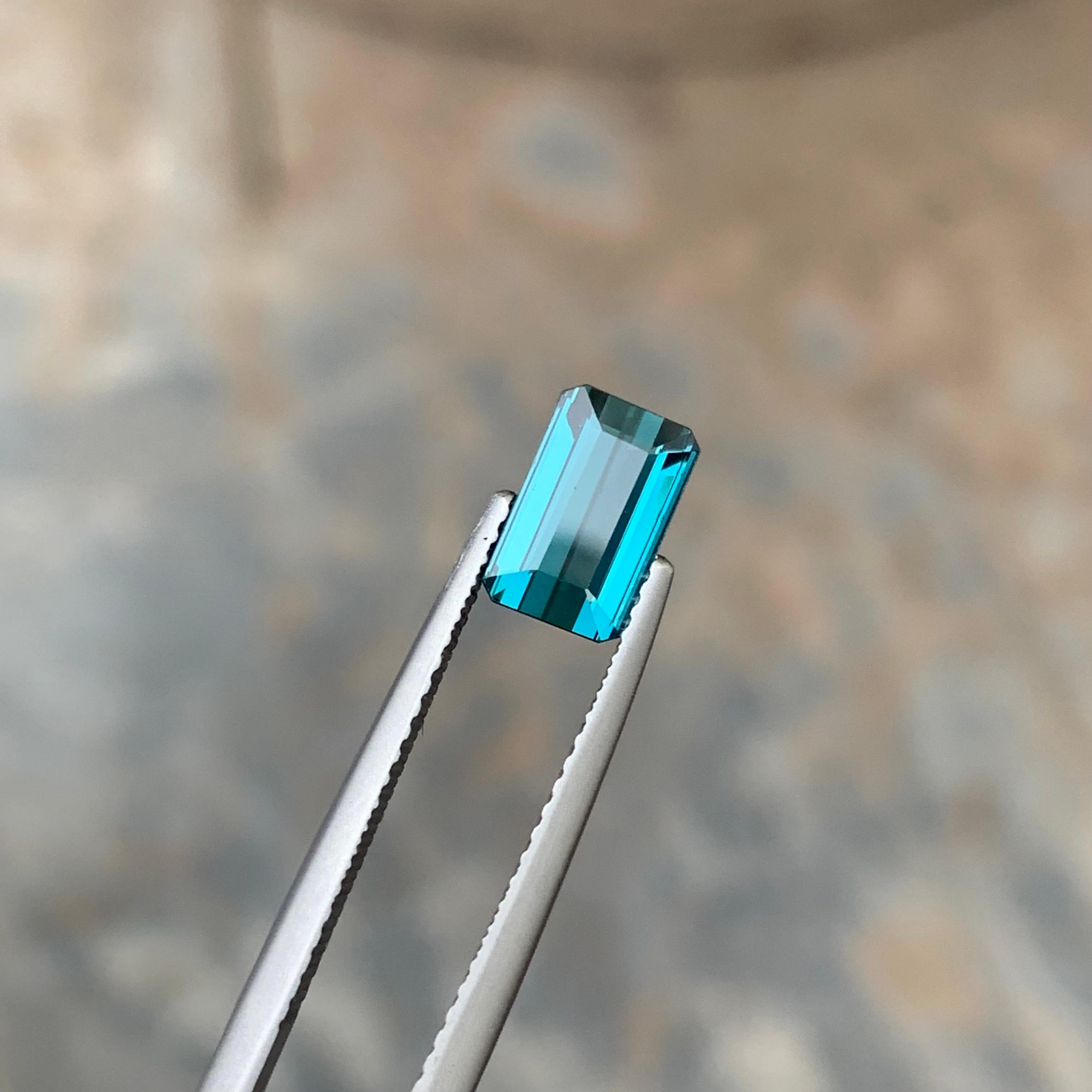 Gorgeous Loose Indicolite Tourmaline
Weight: 1.50 Carats
Dimension: 8.1x5.2x3.6 Mm
Origin; Kunar Afghanistan Mine
Color: Blue
Shape: Emerald
Treatment: Non
Certificate: On Demand
Indicolite tourmalines (tourmalines with blue in them) are rare.