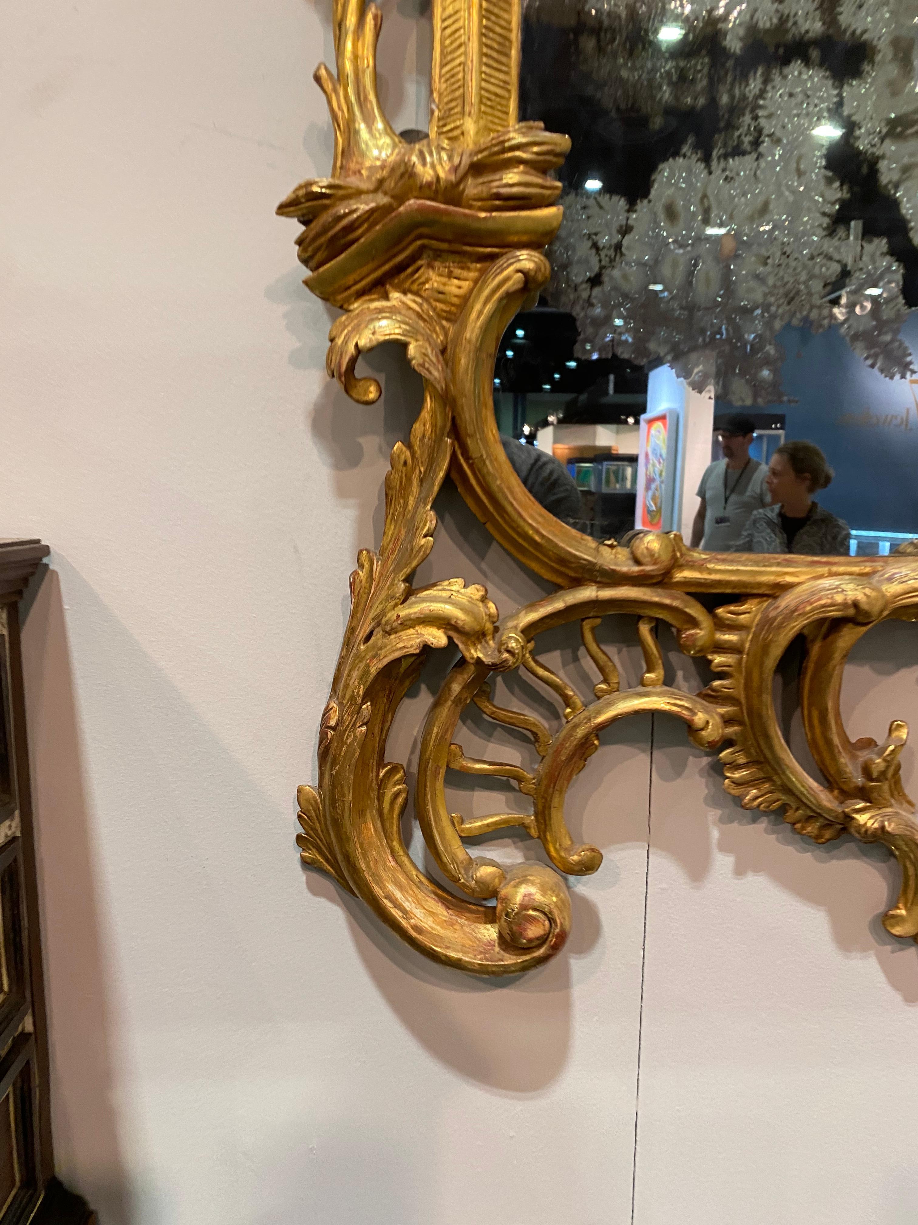 Incredible Pair 18th Century Georgian Chinese Chippendale Mirrors Florian Papp For Sale 5