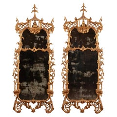 Incredible Pair 18th Century Georgian Chinese Chippendale Mirrors Florian Papp