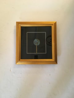 Incredible Pair of Framed Tian Tsui Chinese Kingfisher Antique Hat Pins