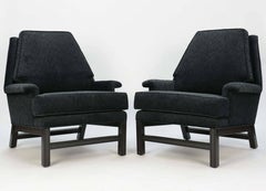 Incredible Pair of Midcentury Club Chairs Completely Redone