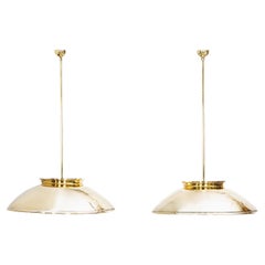 Incredible Pair of Pendant Lamps by Paavo Tynell ( Diameter 120 cm ) 