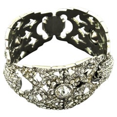 INCREDIBLE PAST BRACELET, France, 1930/40s, metal rhodiniert