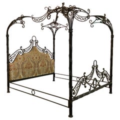 Incredible Phyllis Morris Custom Wrought Iron Canopy Bed XL King