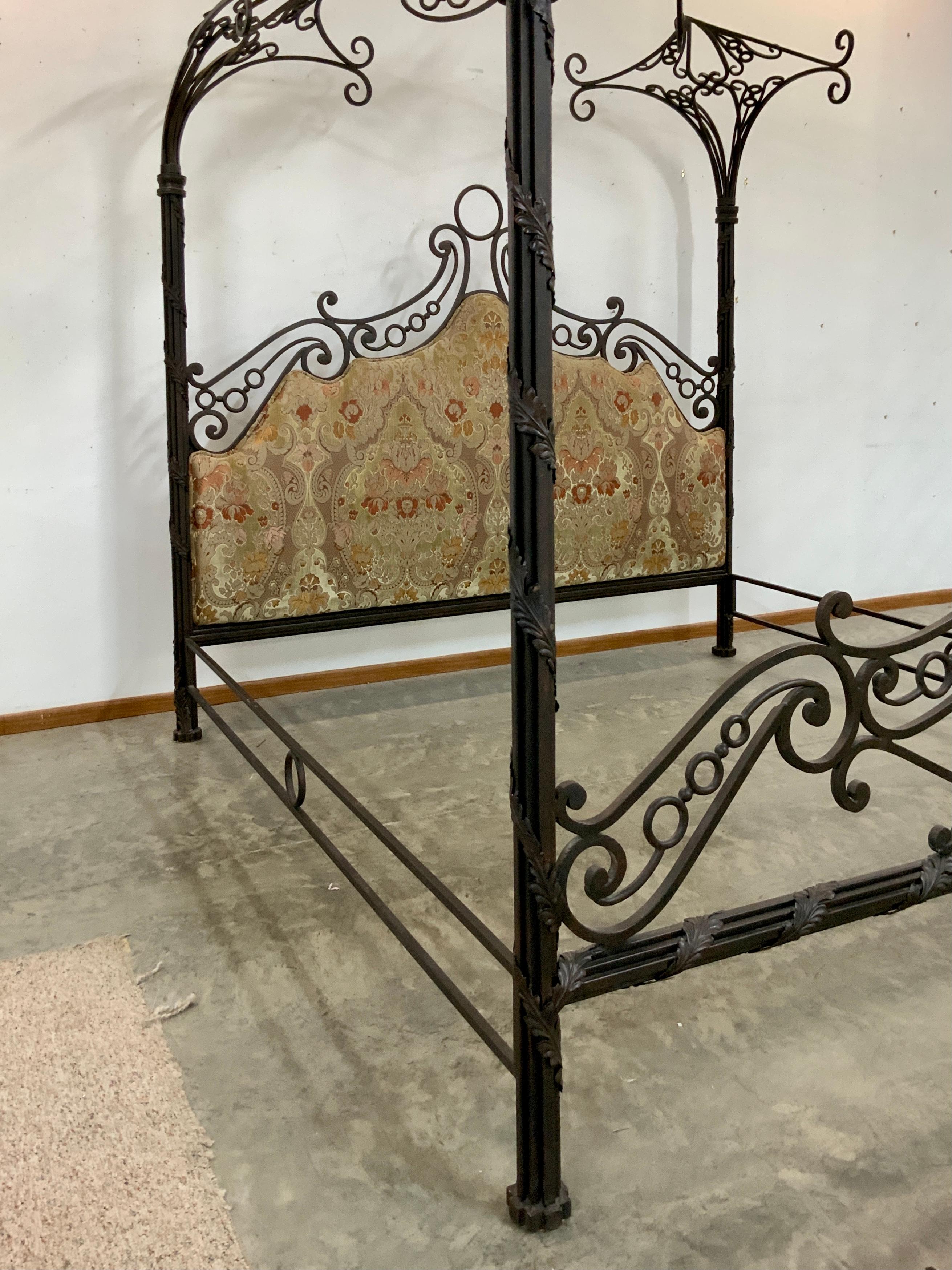 Incredible Phyllis Morris Custom Wrought Iron Canopy Bed XL King In Good Condition For Sale In Haddonfield, NJ