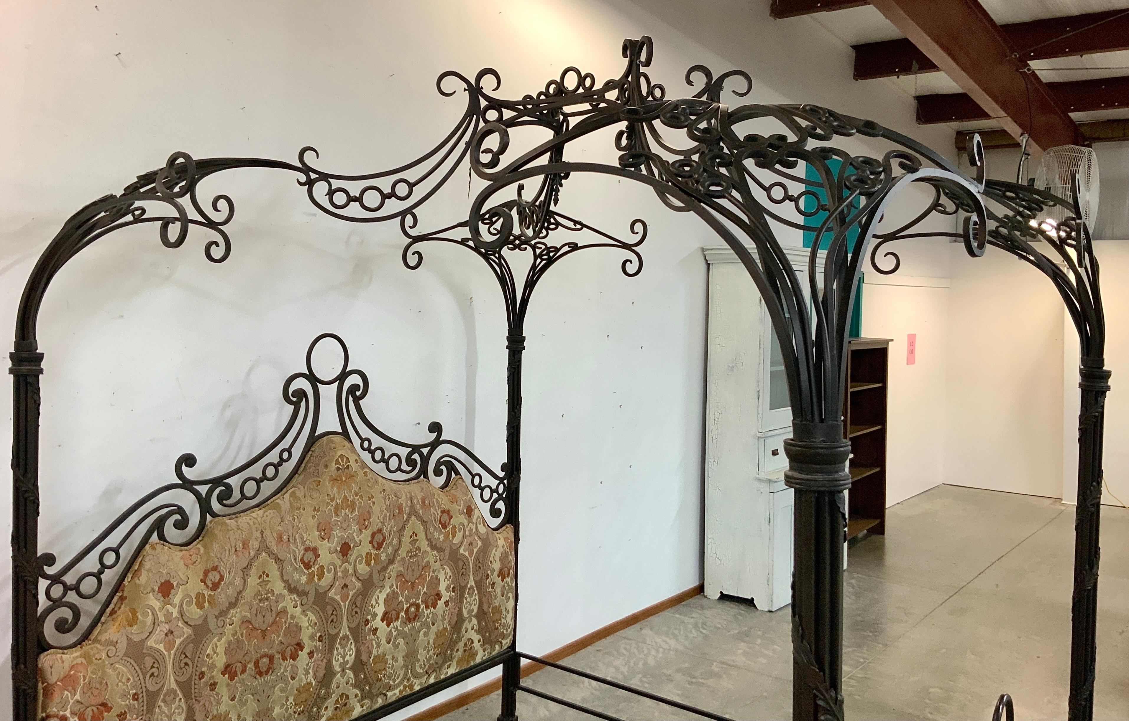 Bronze Incredible Phyllis Morris Custom Wrought Iron Canopy Bed XL King