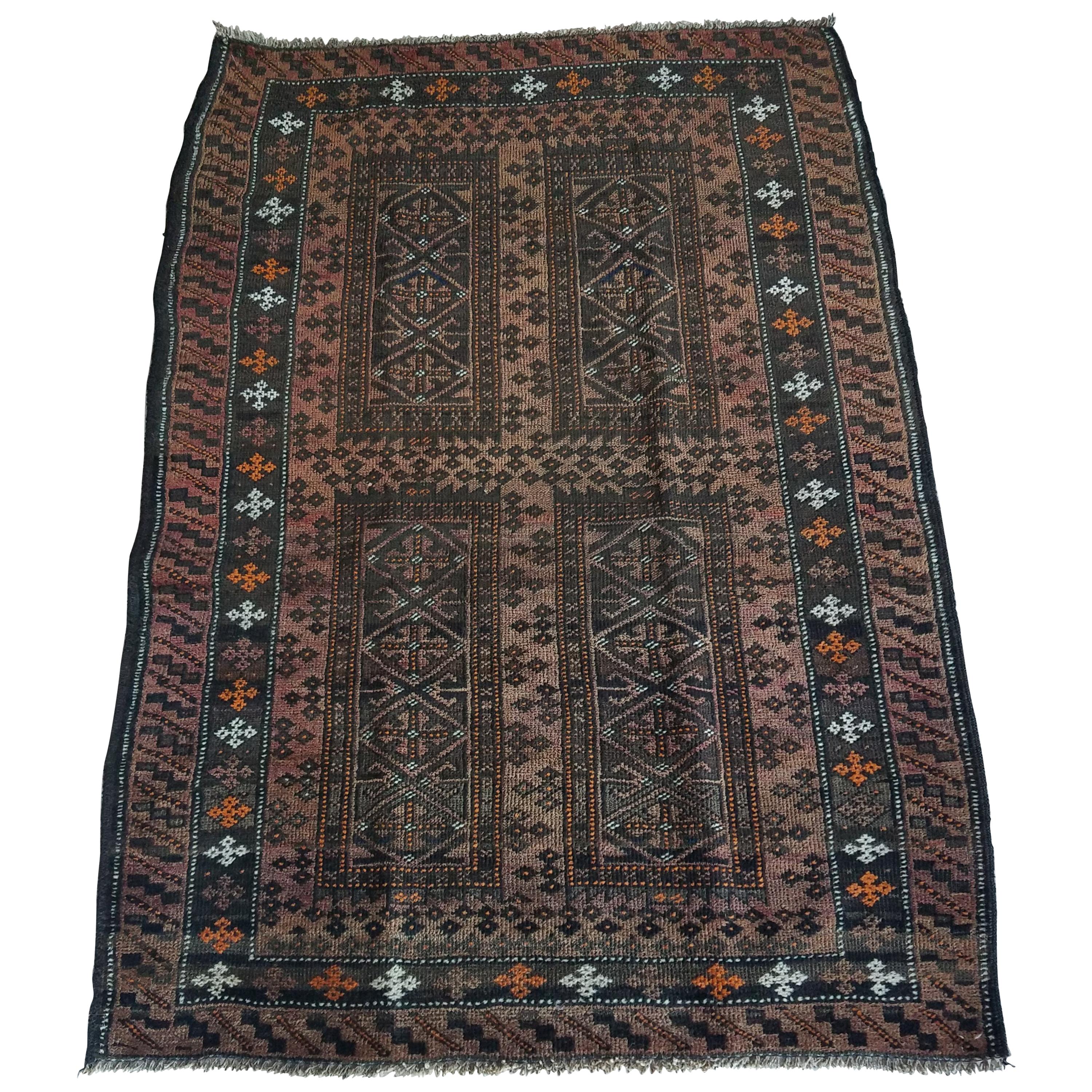 Incredible Piece of Art, Oriental Tribal Area Rug, Sar 5 For Sale