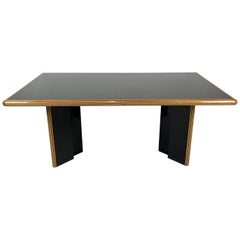 Incredible Pierre Cardin for Roche Bobois Black Lacquer Ext Dining Table, Italy